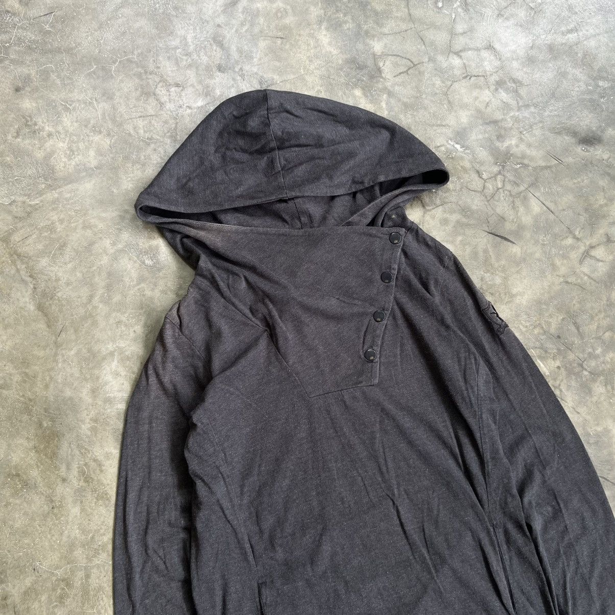 If Six Was Nine 2000s Dohc Vkei Style Asymmetrical Button hoodie Size US M / EU 48-50 / 2 - 2 Thumbnail