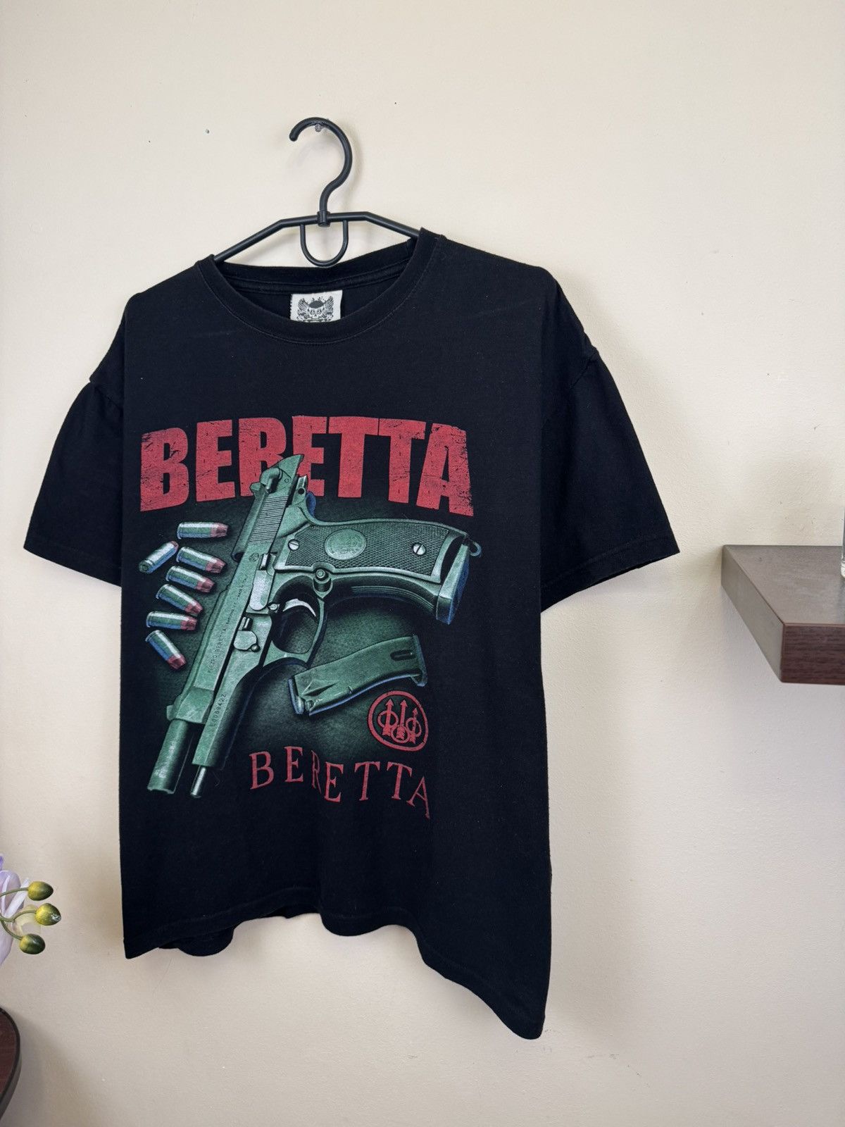 Japanese Brand Vintage Y2K Beretta Gun T-Shirt Gun Art RARE Streetwear Size US XXL / EU 58 / 5 - 5 Thumbnail