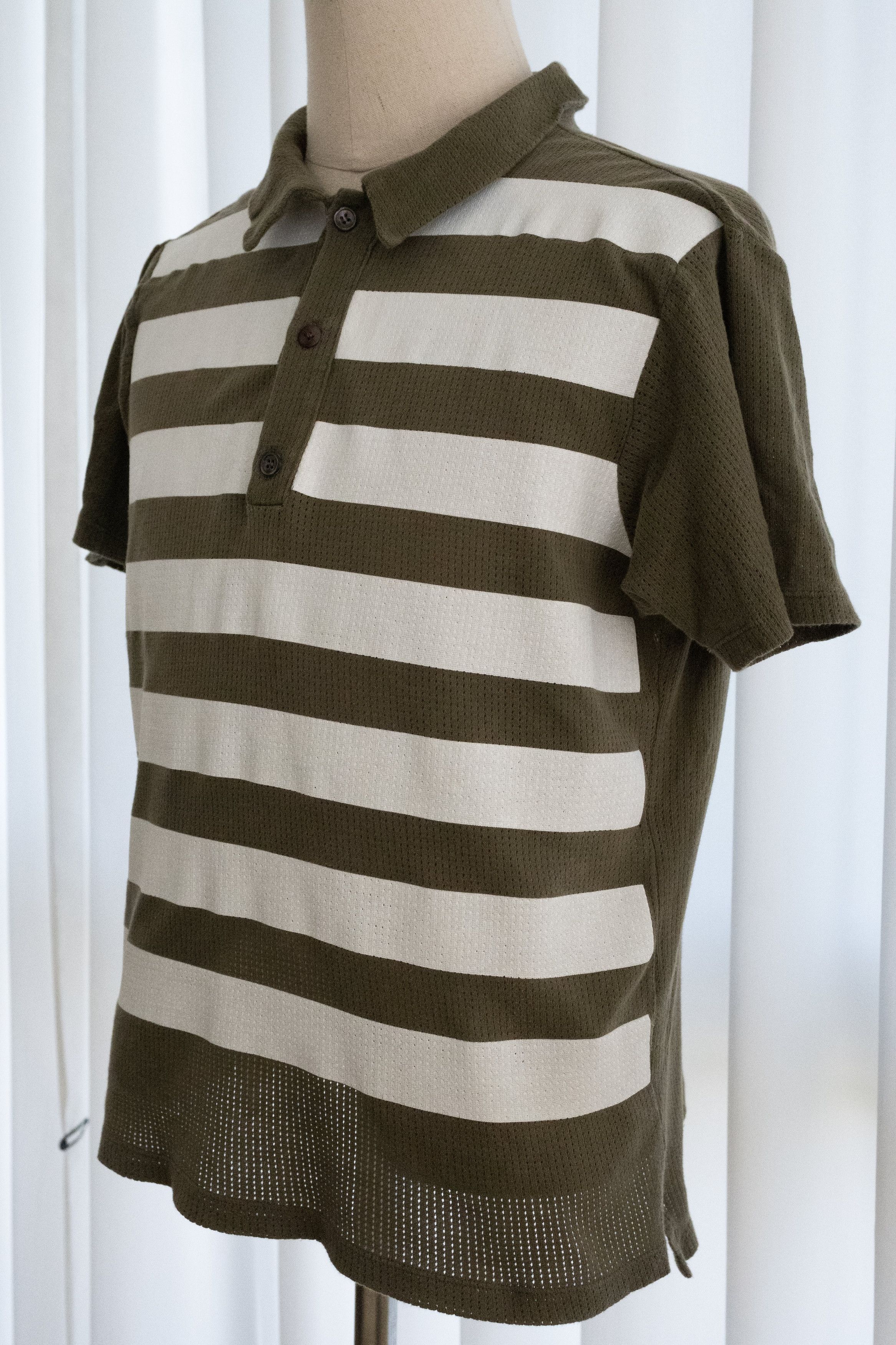 Helmut Lang SS1996 HELMUT LANG STRIPED POLO Size US M / EU 48-50 / 2 - 5 Thumbnail
