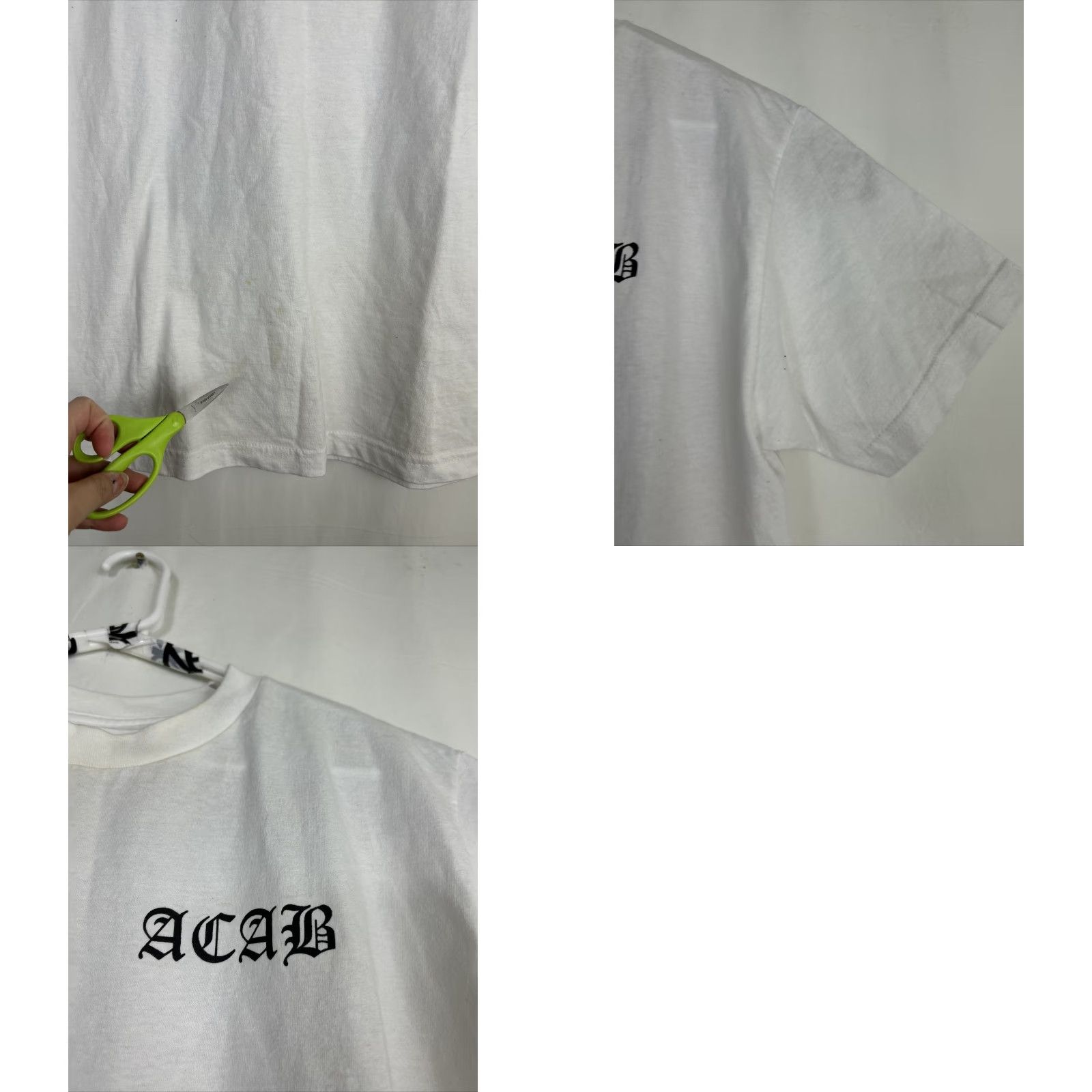 Pinko Not Urs Men’s M White SS T-Shirt - Pink Panther Not Urs Graffiti Funny Short Sleeve Shirt, Old English, 21” Chest, 29” Length, 7” Sleeves, Vintage? Size US M / EU 48-50 / 2 - 9 Thumbnail