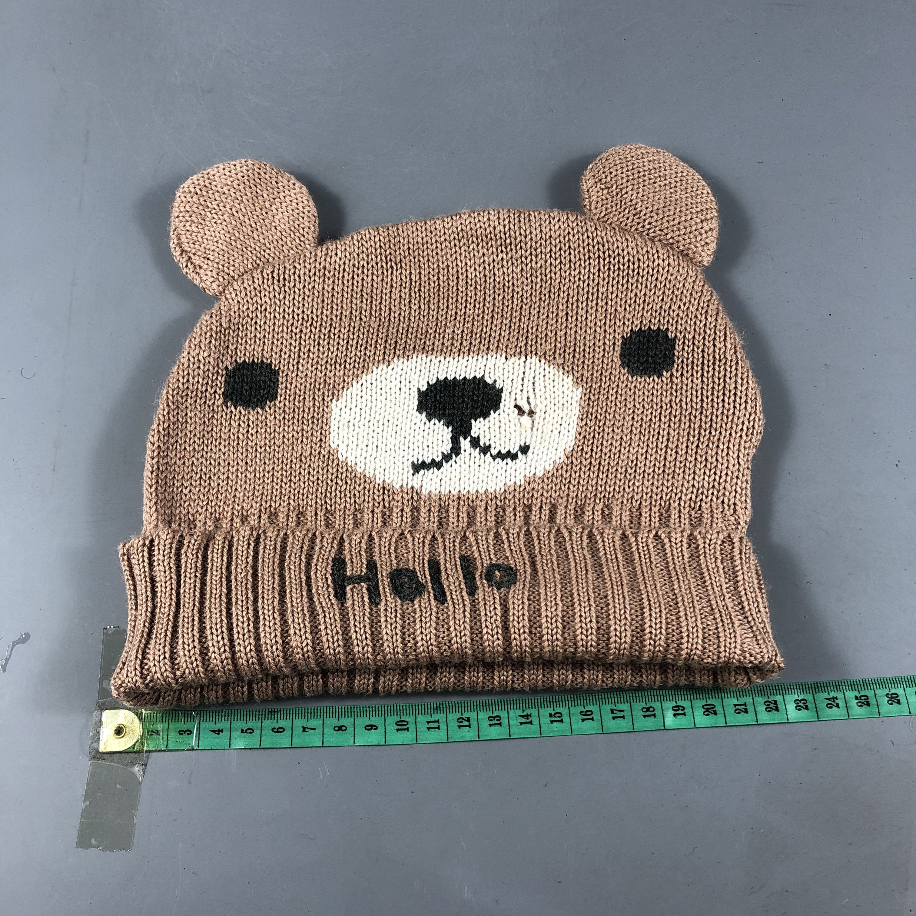 Vintage Selbie Kawaii Bear Beanie Snowcap Snow Hat B721 Size ONE SIZE - 3 Thumbnail
