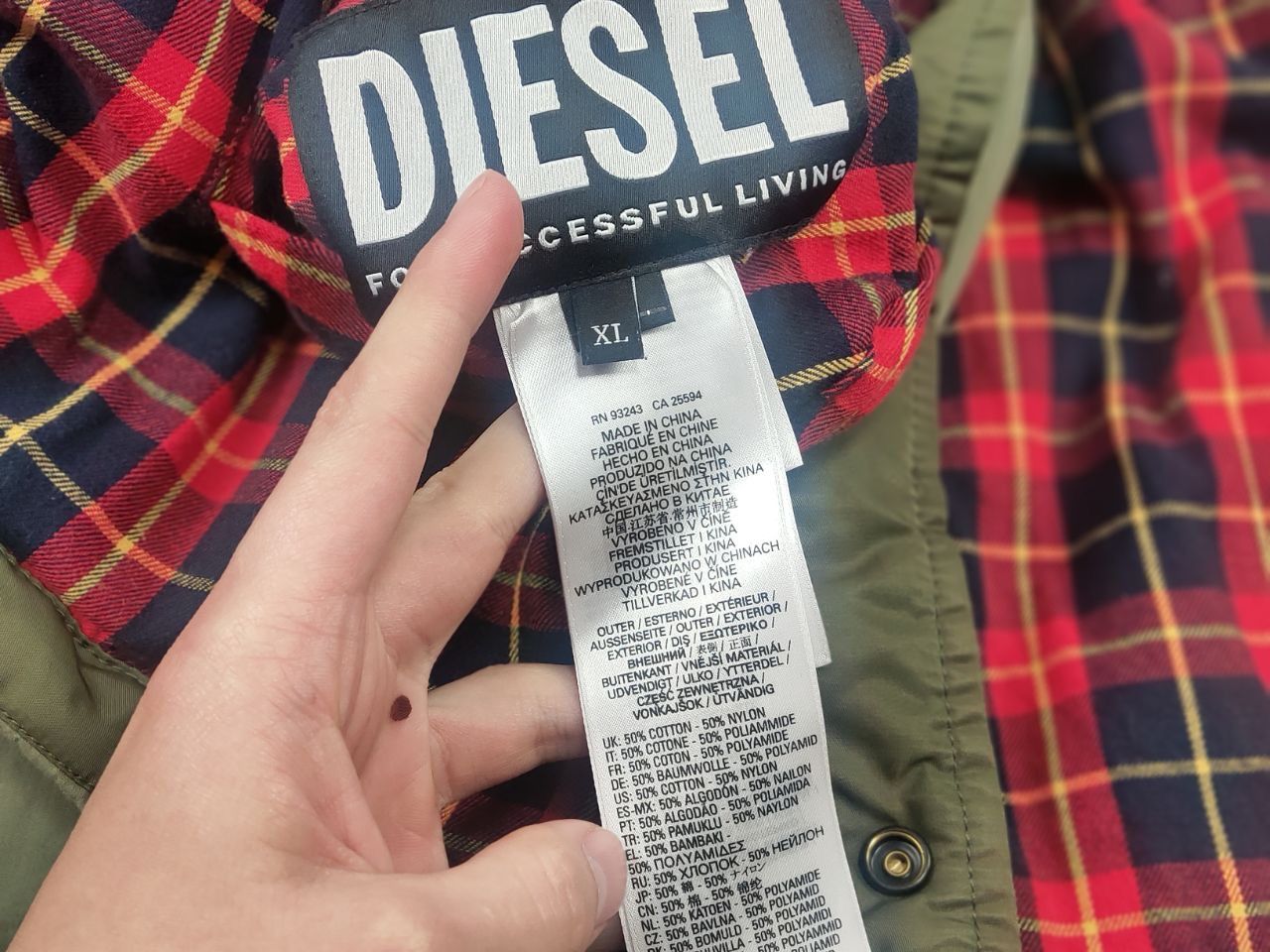 Diesel Diesel Reversible Quilted military Cordura Bomber Jacket Size US XL / EU 56 / 4 - 23 Thumbnail