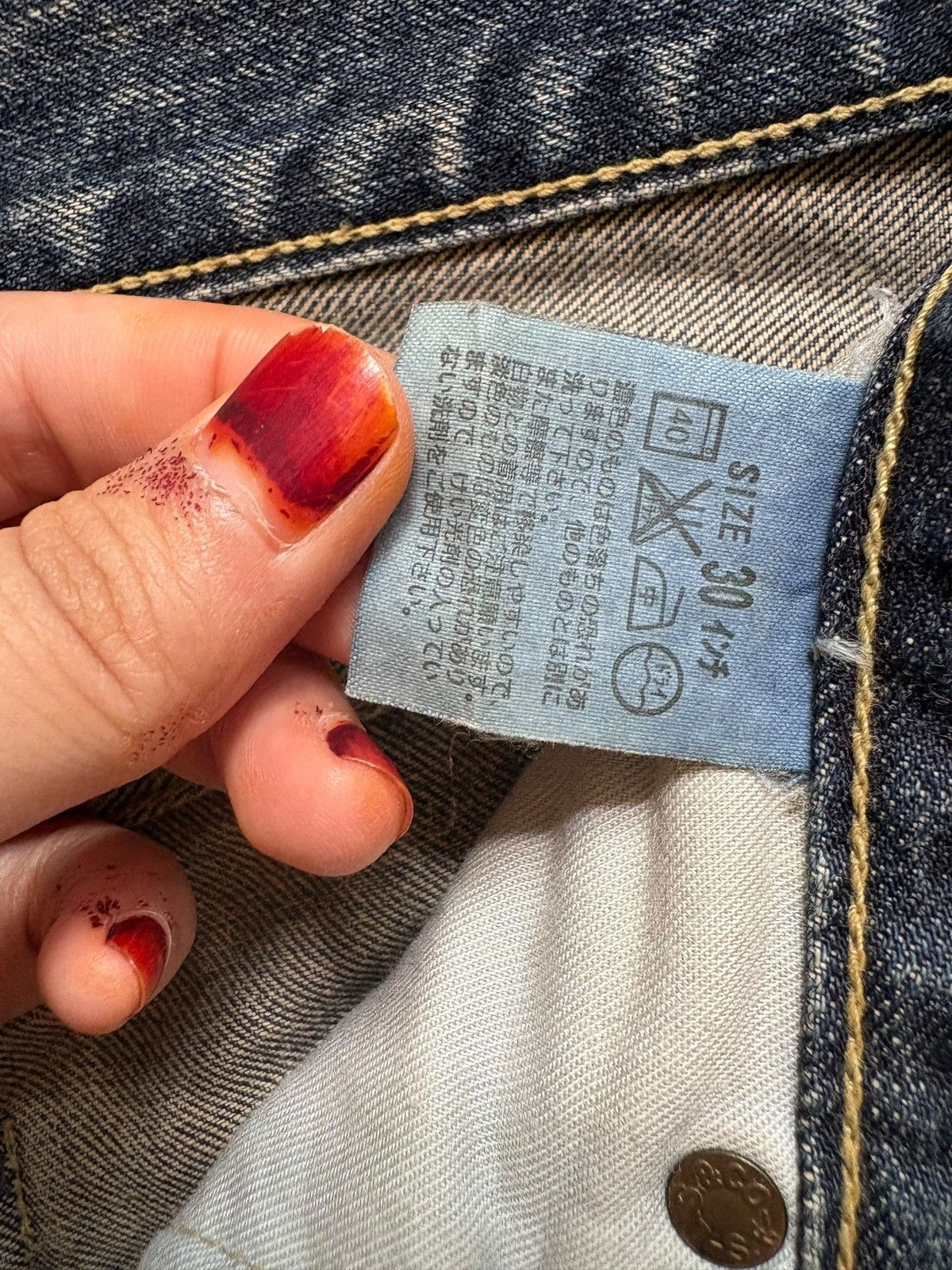Levi's Vintage 90s Levis 502 Rusty Mud Wash Distressed Loose Jeans Size US 30 / EU 46 - 11 Thumbnail