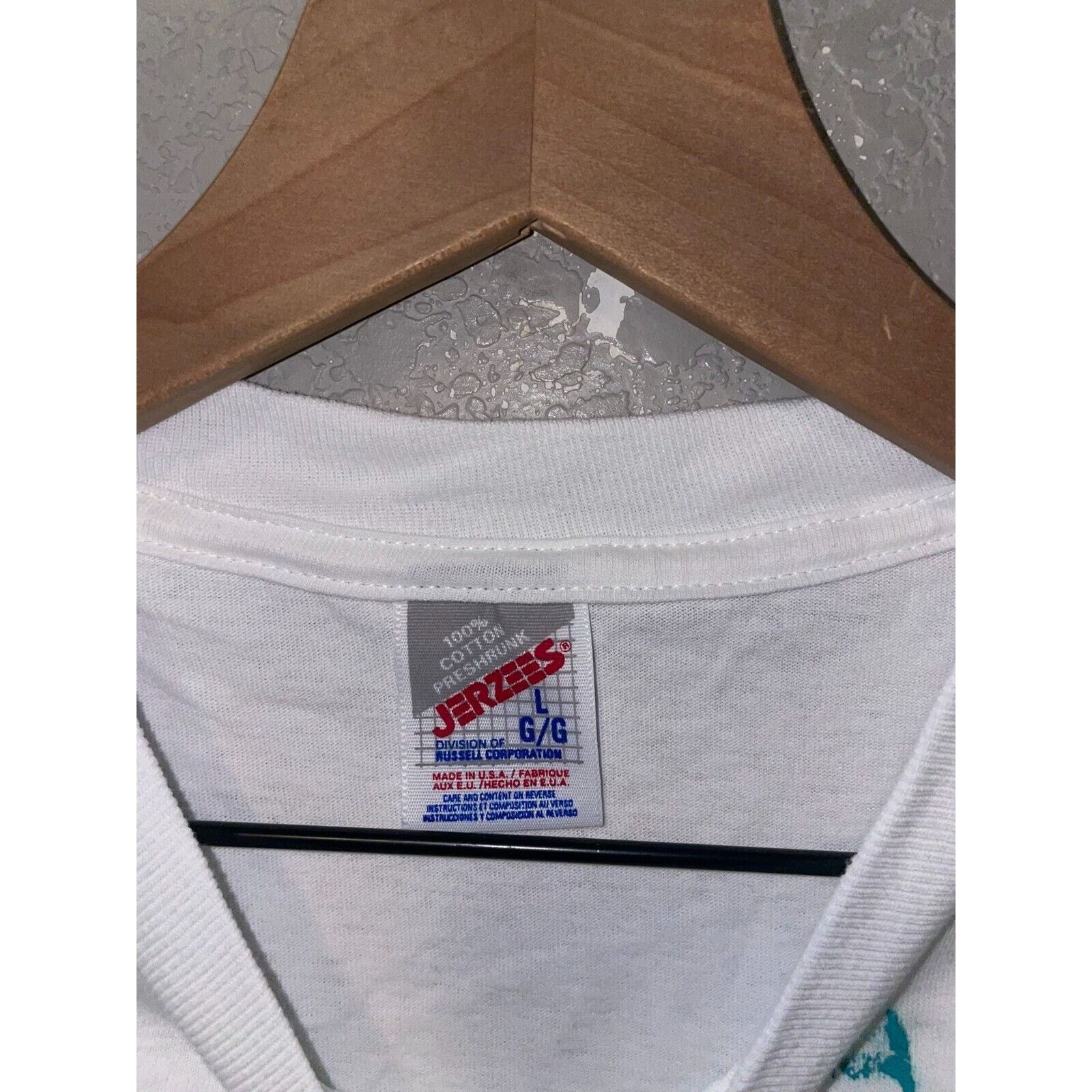 Jerzees Vintage Misprint Shirt South Dakota Flowers White Test Print Size US M / EU 48-50 / 2 - 6 Thumbnail