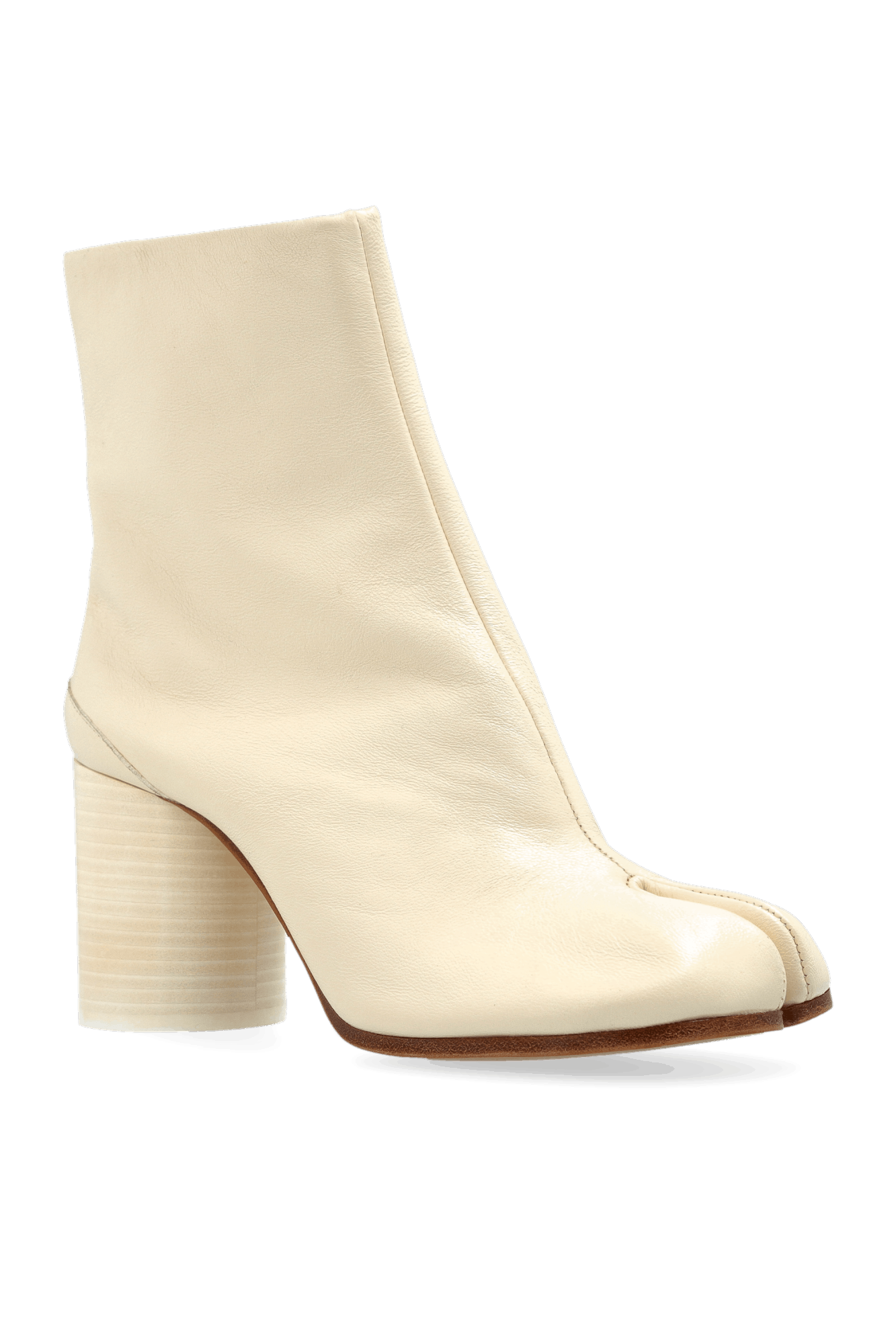 Maison Margiela oc11z0725 Tabi Ankle Boots in Cream Size US 8 / IT 38 - 2 Thumbnail
