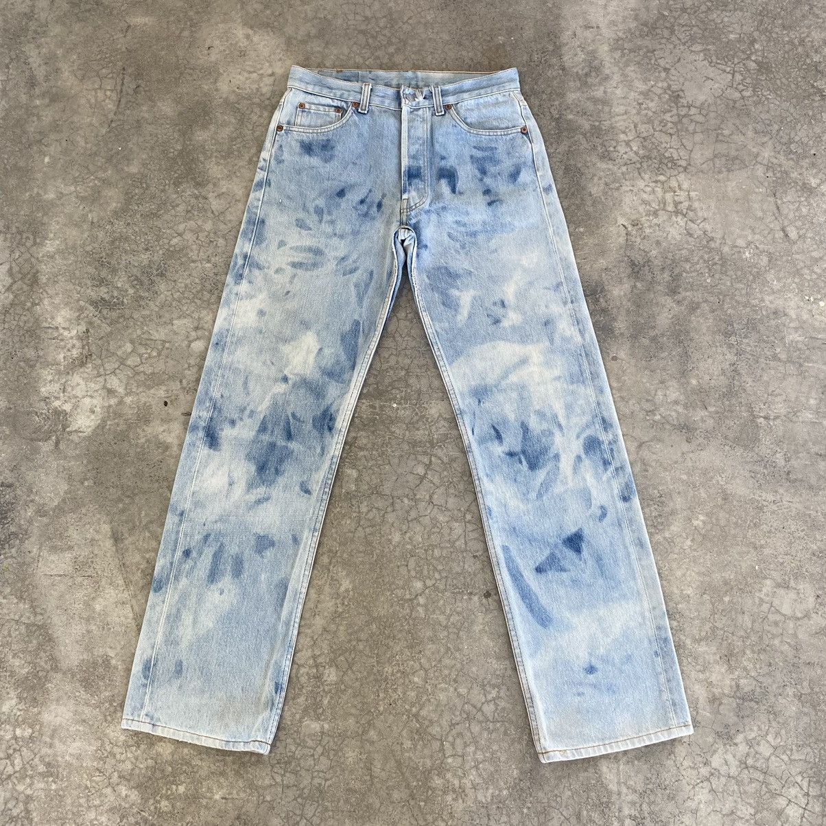 Levi's VTG Late 80’s Levis 501xx Acid Washed Blue Jeans Size US 28 / EU 44 - 1 Thumbnail
