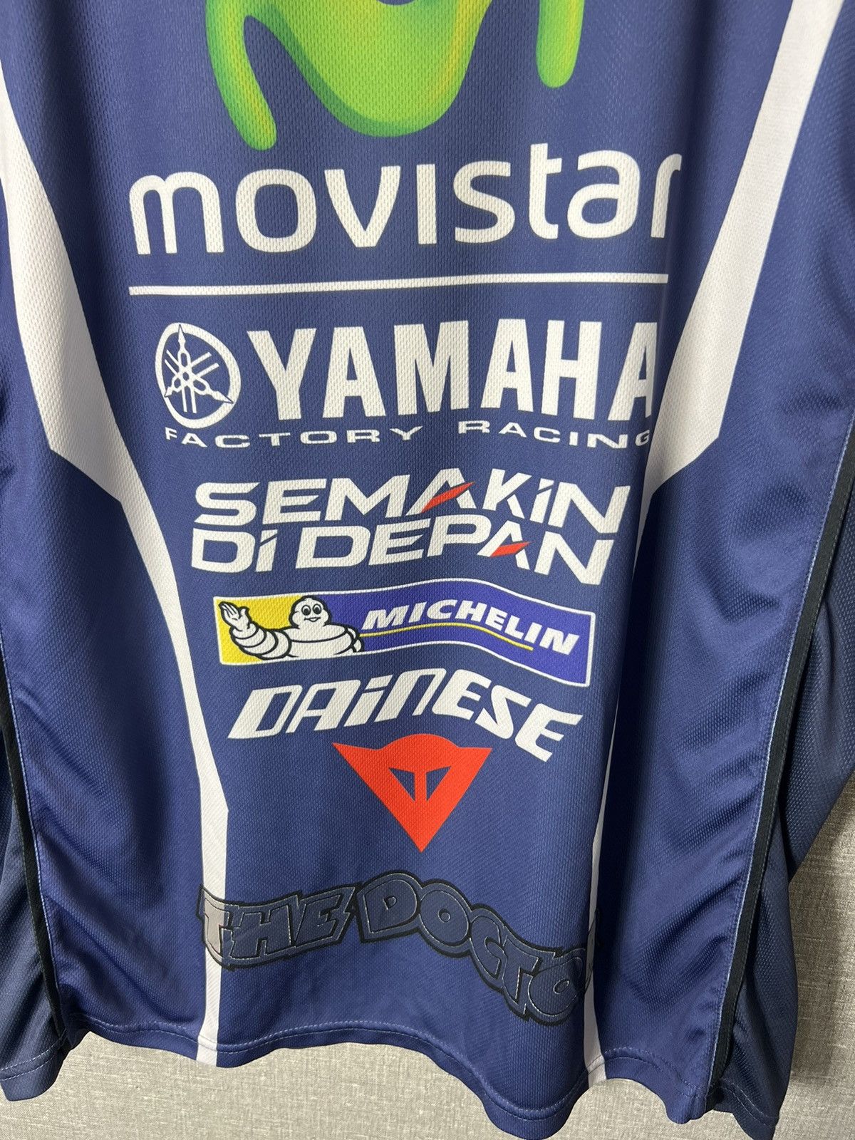 NASCAR Valentino Rossi VR46 Yamaha The Doctor Racing Jersey Tee Size US XL / EU 56 / 4 - 11 Thumbnail