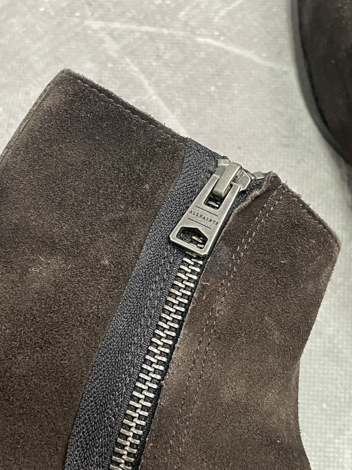 Allsaints All Saints brown ankle boots premium suede classic style Size US 12 / EU 45 - 10 Thumbnail