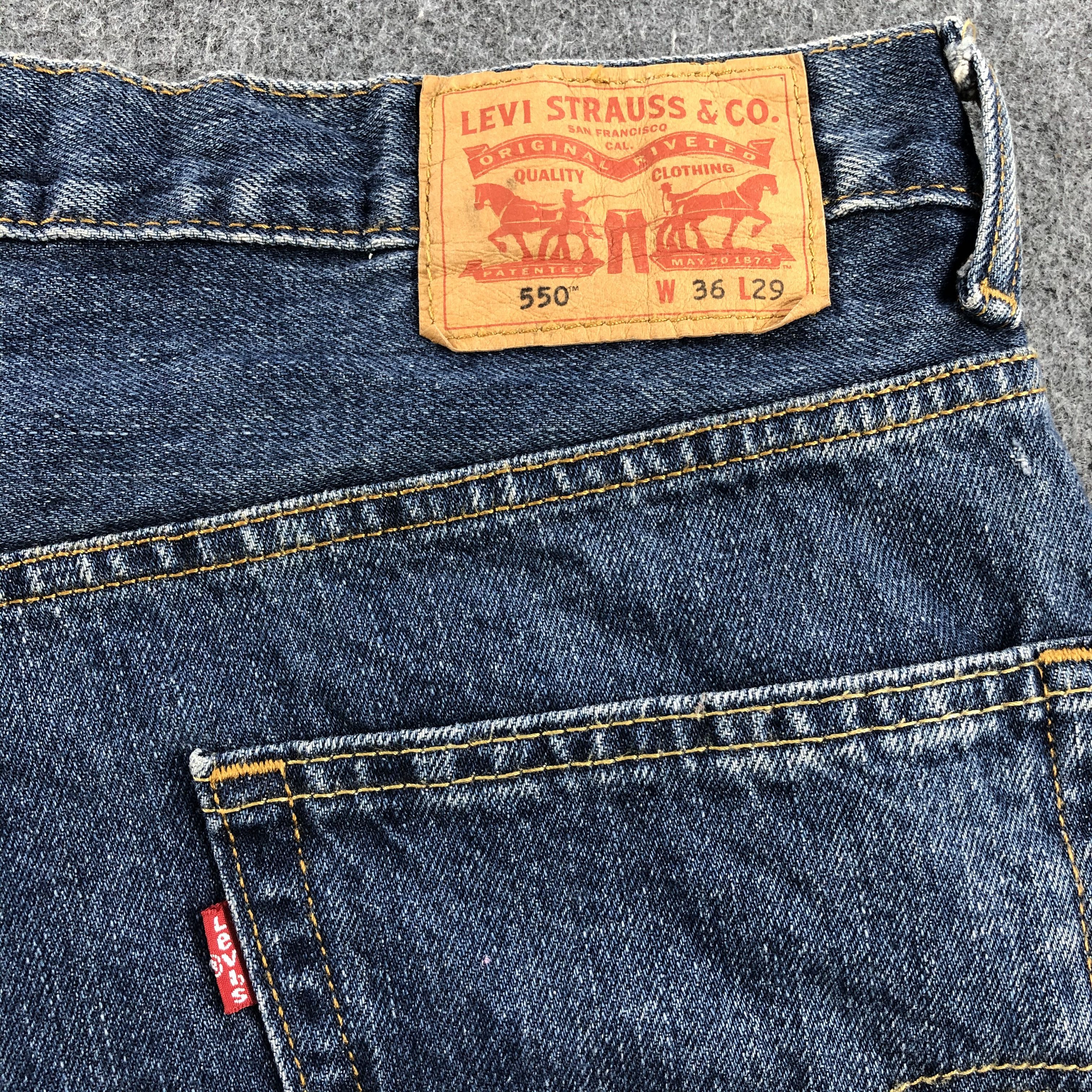 Levi's Vintage Levis Jeans Lot 550 Faded Blue Denim-J999 Size US 36 / EU 52 - 5 Thumbnail