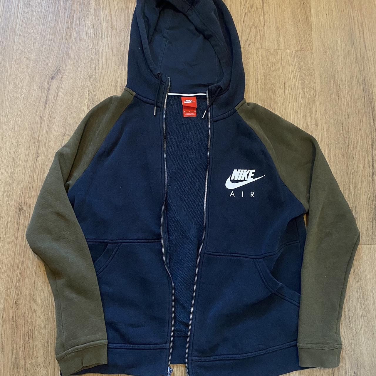 Nike Black and green Nike zip up hoodie Sportwear Size US M / EU 48-50 / 2 - 1 Thumbnail