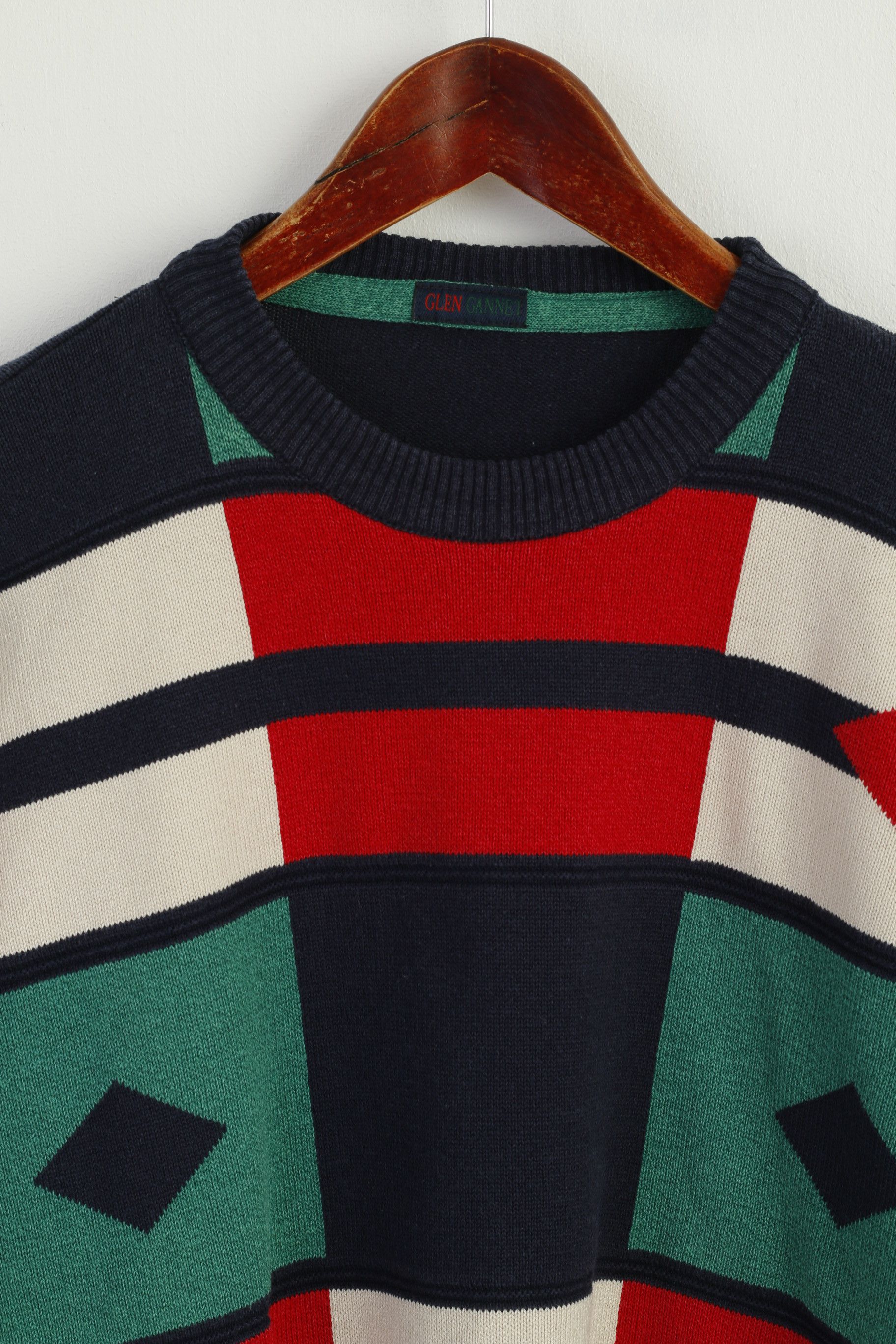 Vintage Glen Gannet Men M Jumper Navy Cotton 8903 Size US M / EU 48-50 / 2 - 3 Thumbnail
