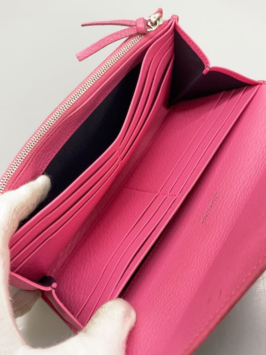 Balenciaga Balenciaga Leather Long Wallet Pink Size ONE SIZE - 6 Thumbnail