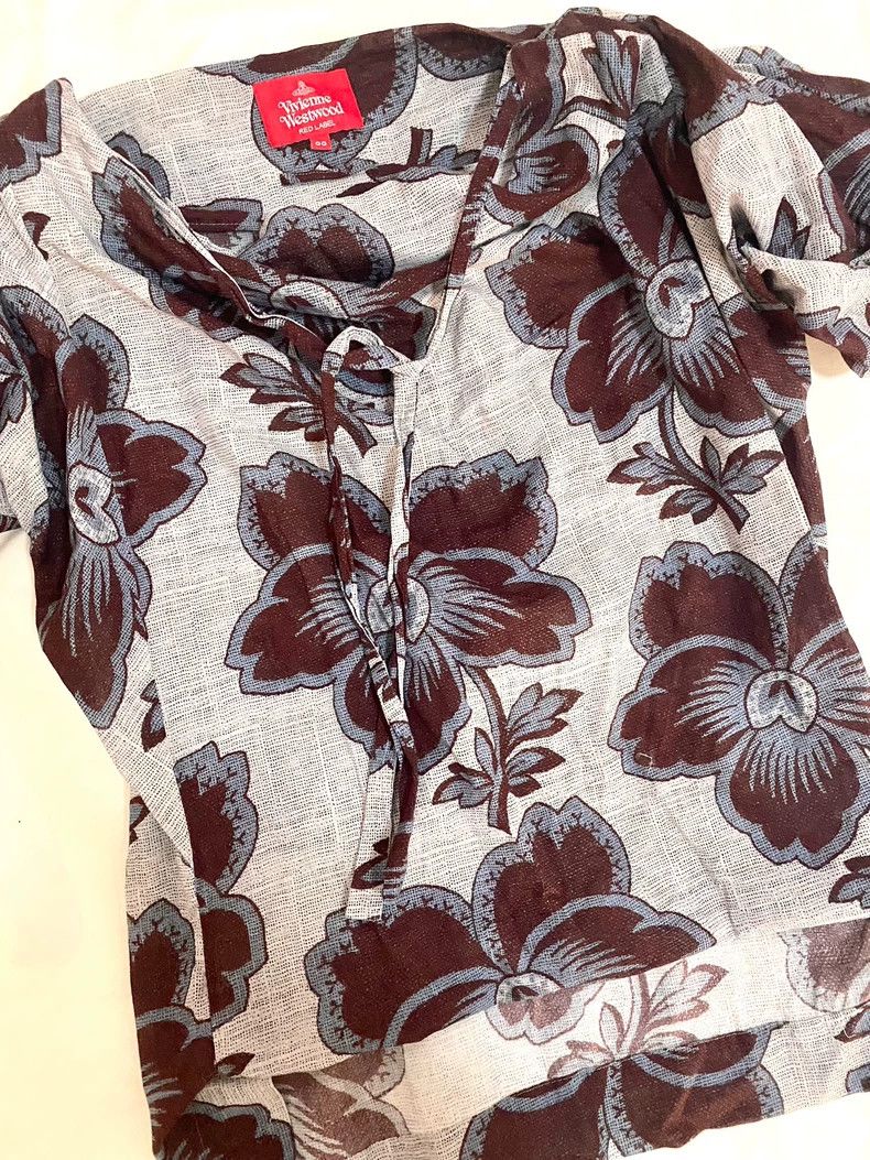 Vivienne Westwood Vivienne Westwood Floral irregular short-sleeved top Size S / US 4 / IT 40 - 6 Thumbnail