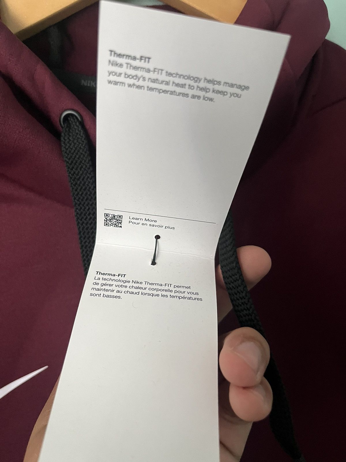 Nike × Nike ACG Nike Maroon Therma-fit Hoodie Size US L / EU 52-54 / 3 - 5 Thumbnail