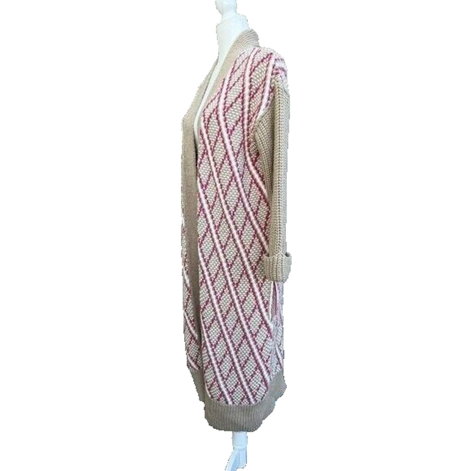 Anthropologie Anthropologie long cable knit cardigan boho size XS A000210 Size XS / US 0-2 / IT 36-38 - 2 Thumbnail