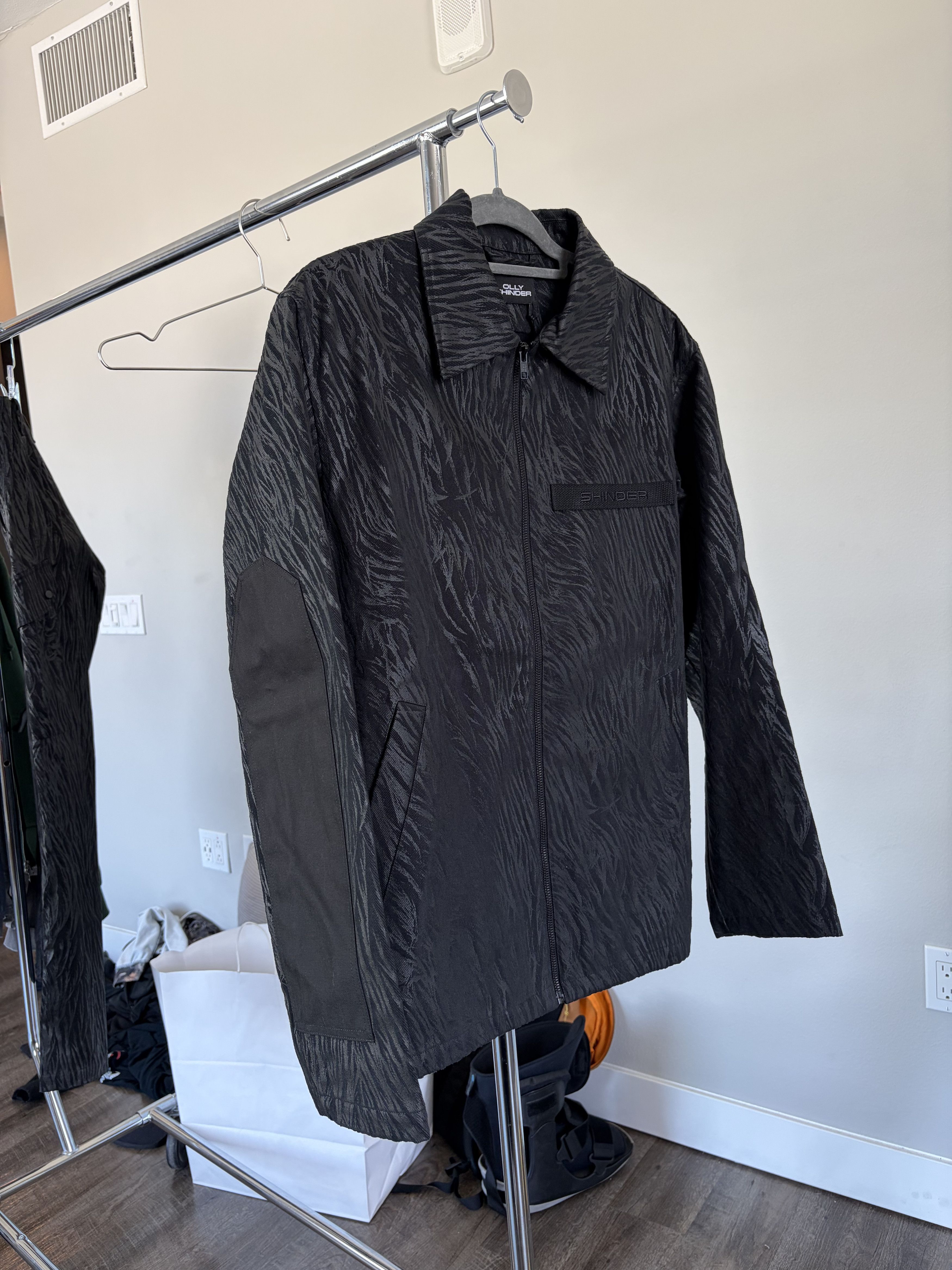 Other Olly Shinder SS25 Gardiner Blouson Jacket Blackcam (Runway) Size US M / EU 48-50 / 2 - 4 Thumbnail
