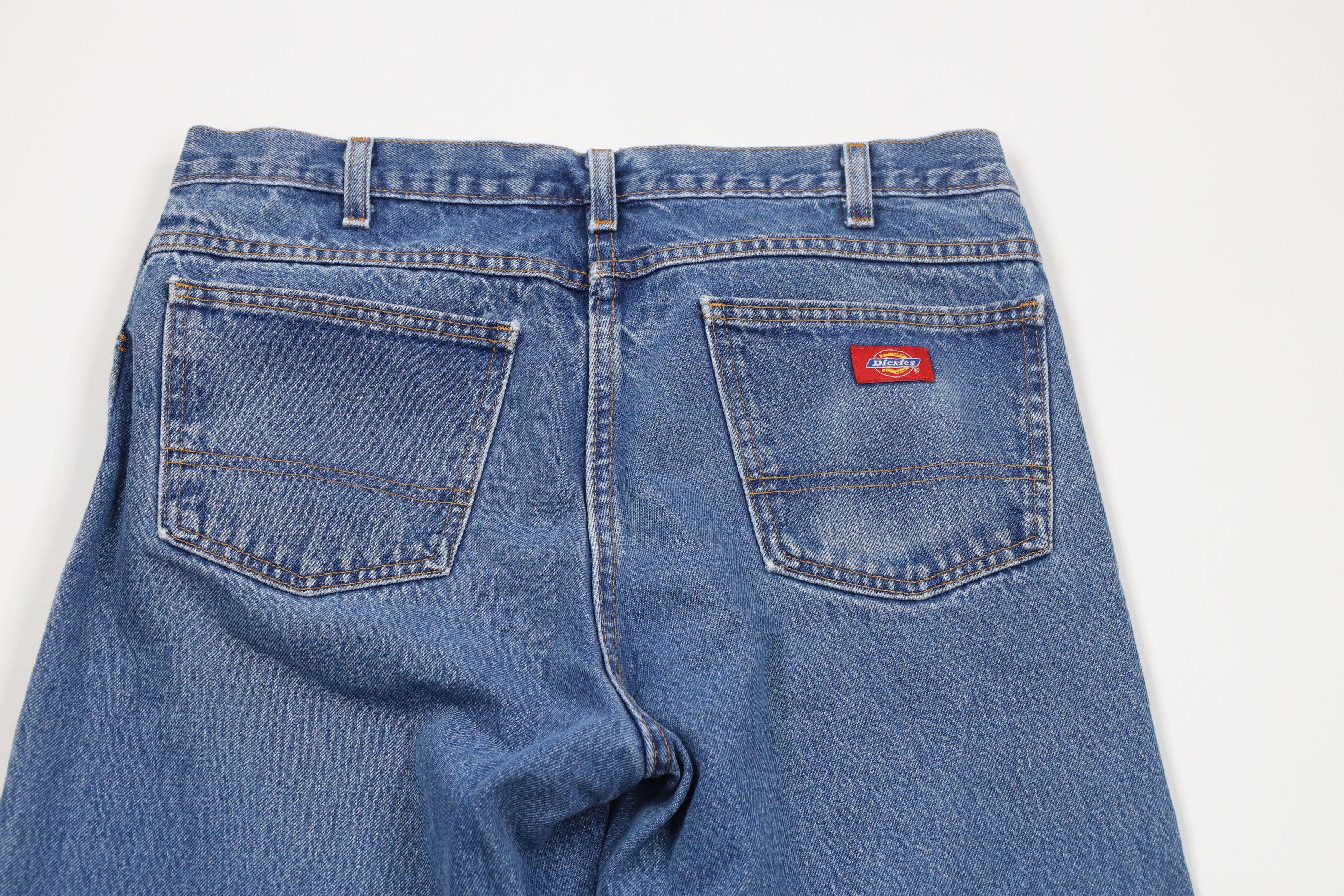 Dickies × Vintage Vintage Dickies Relaxed Fit Wide Leg Denim Jeans Blue Size US 36 / EU 52 - 9 Thumbnail