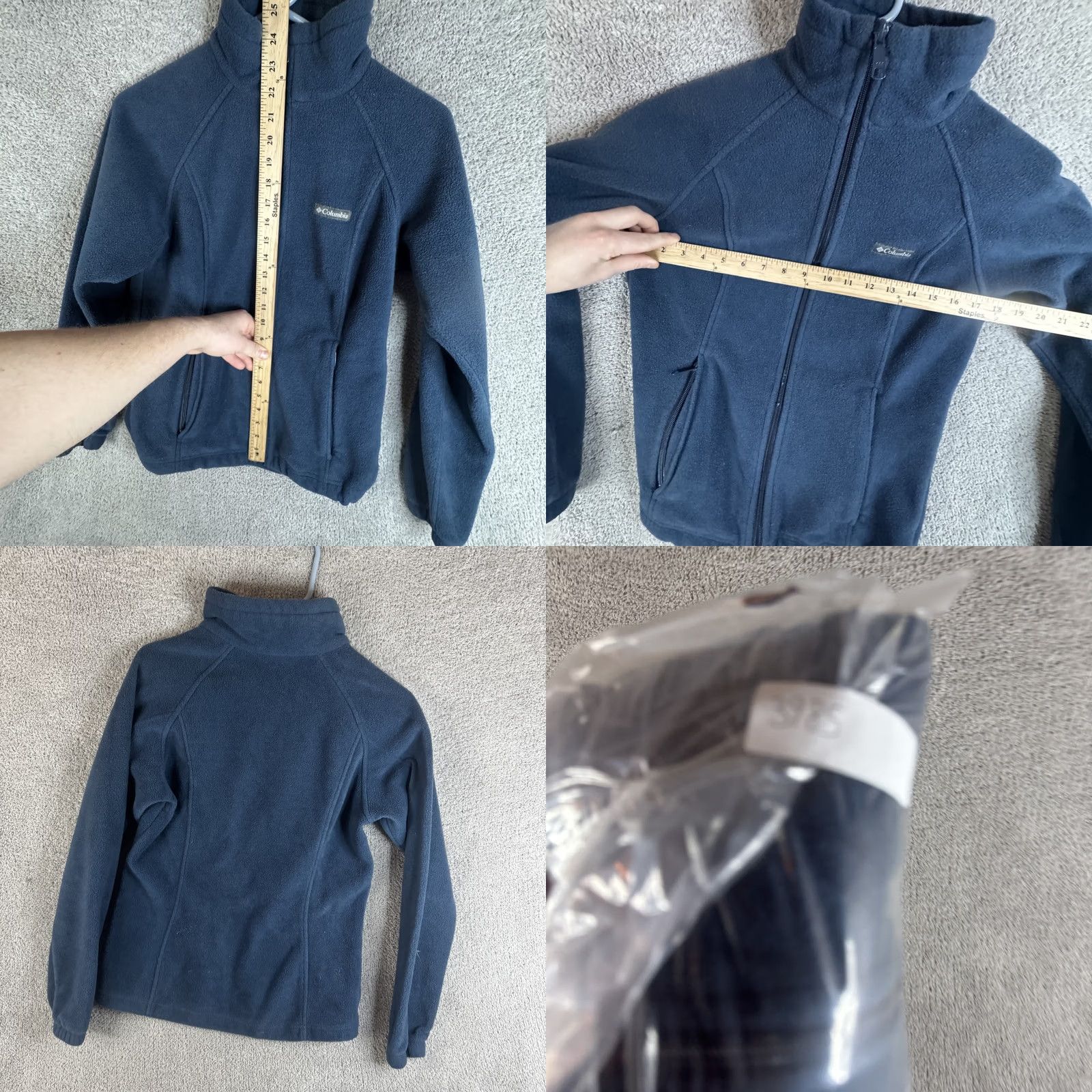 Vintage Columbia Fleece Jacket Womens Small Blue Full Zip Pockets Lightweight Outdoor Mid-Length Winter Fall Spring Casual Travel Women Size S / US 4 / IT 40 - 8 Thumbnail
