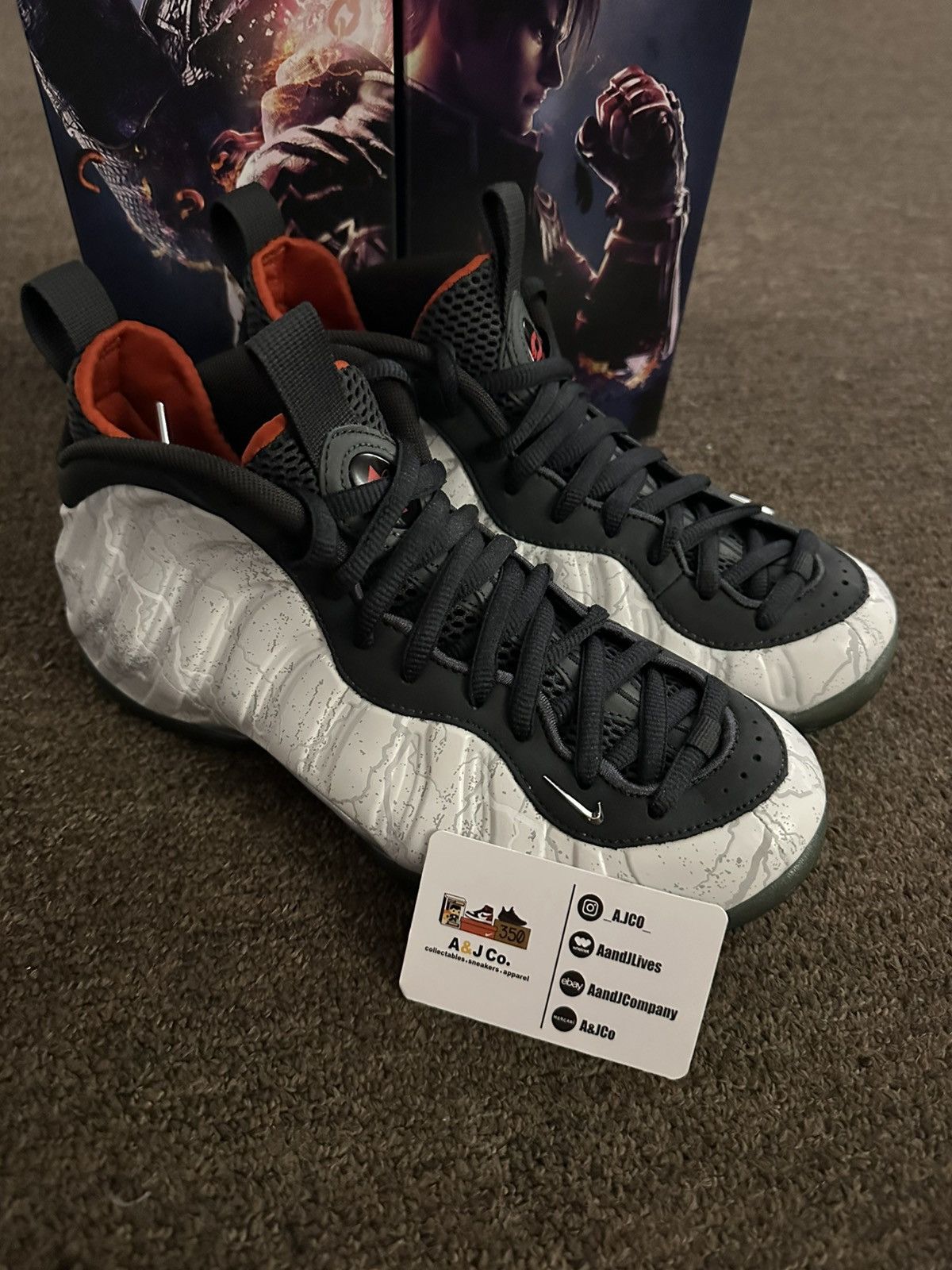 Nike Nike Tekken 8 Air Foamposite One Premium Jin Kazama Size 7 Size US 7 / EU 40 - 1 Thumbnail