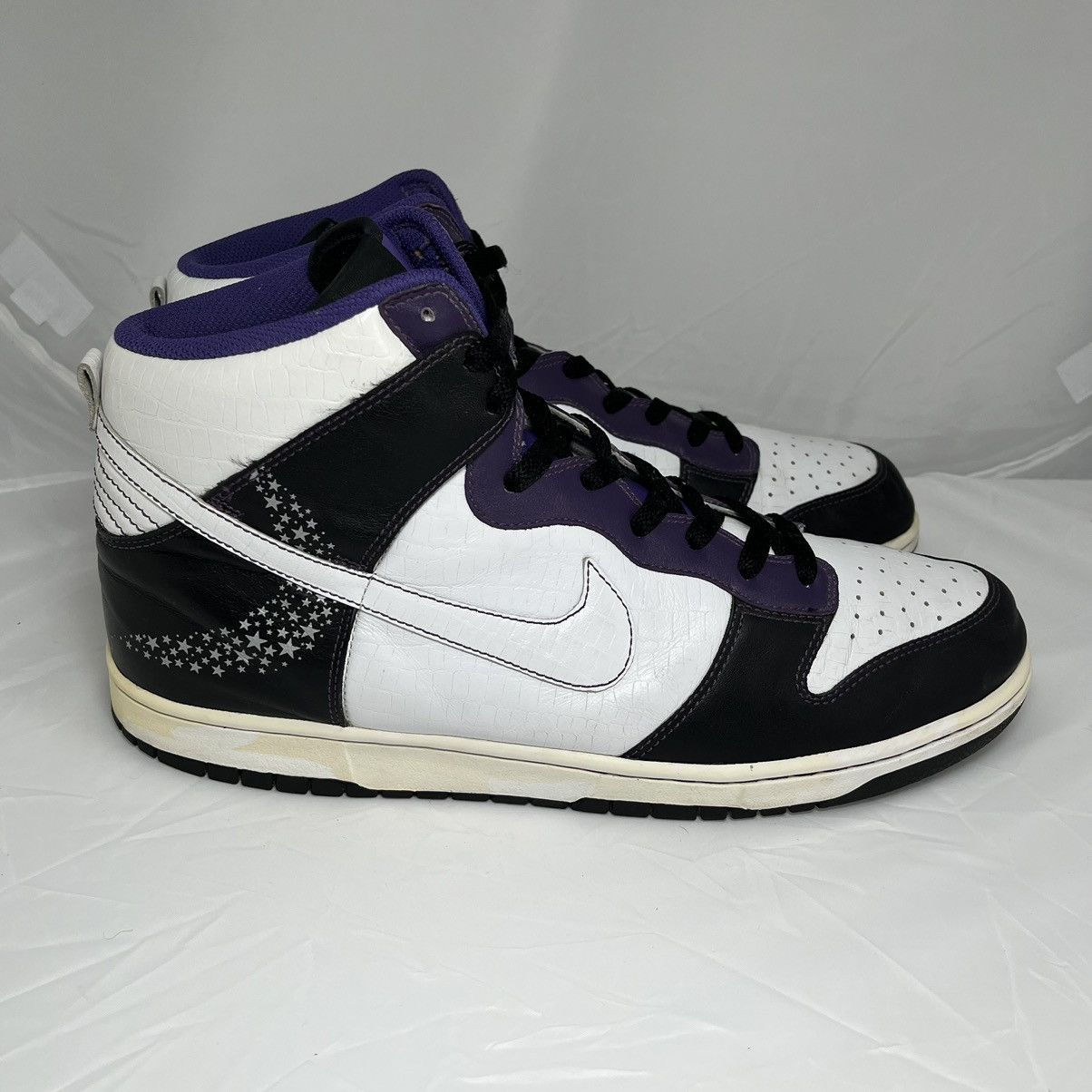Nike × Vintage Vintage Rare 2006 Nike Dunk High Quasar Moon and Stars Drip Size US 13 / EU 46 - 1 Thumbnail