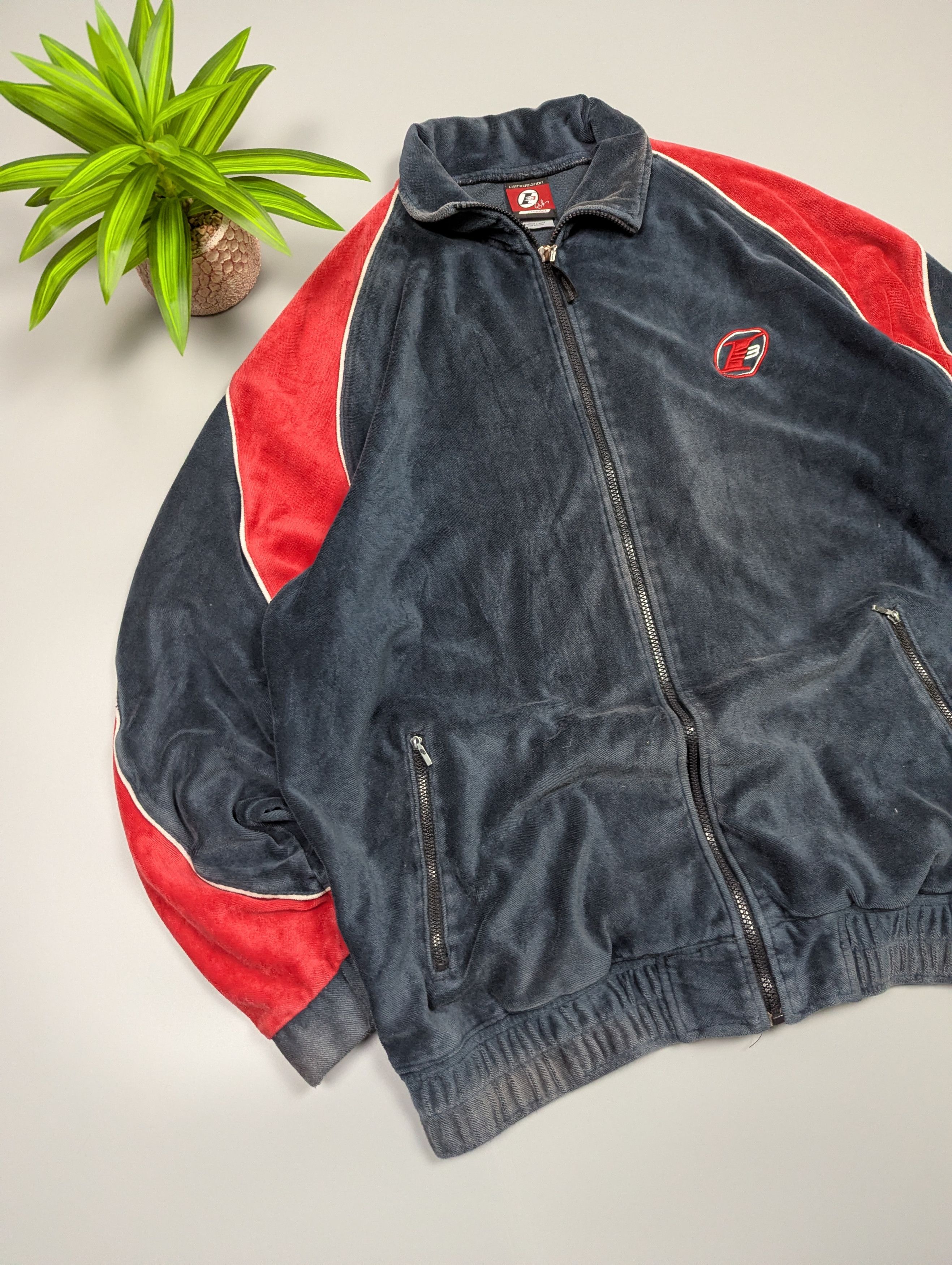 Reebok Vintage Reebok Allen Iverson I3 Velour Track Jacket Size US L / EU 52-54 / 3 - 3 Thumbnail