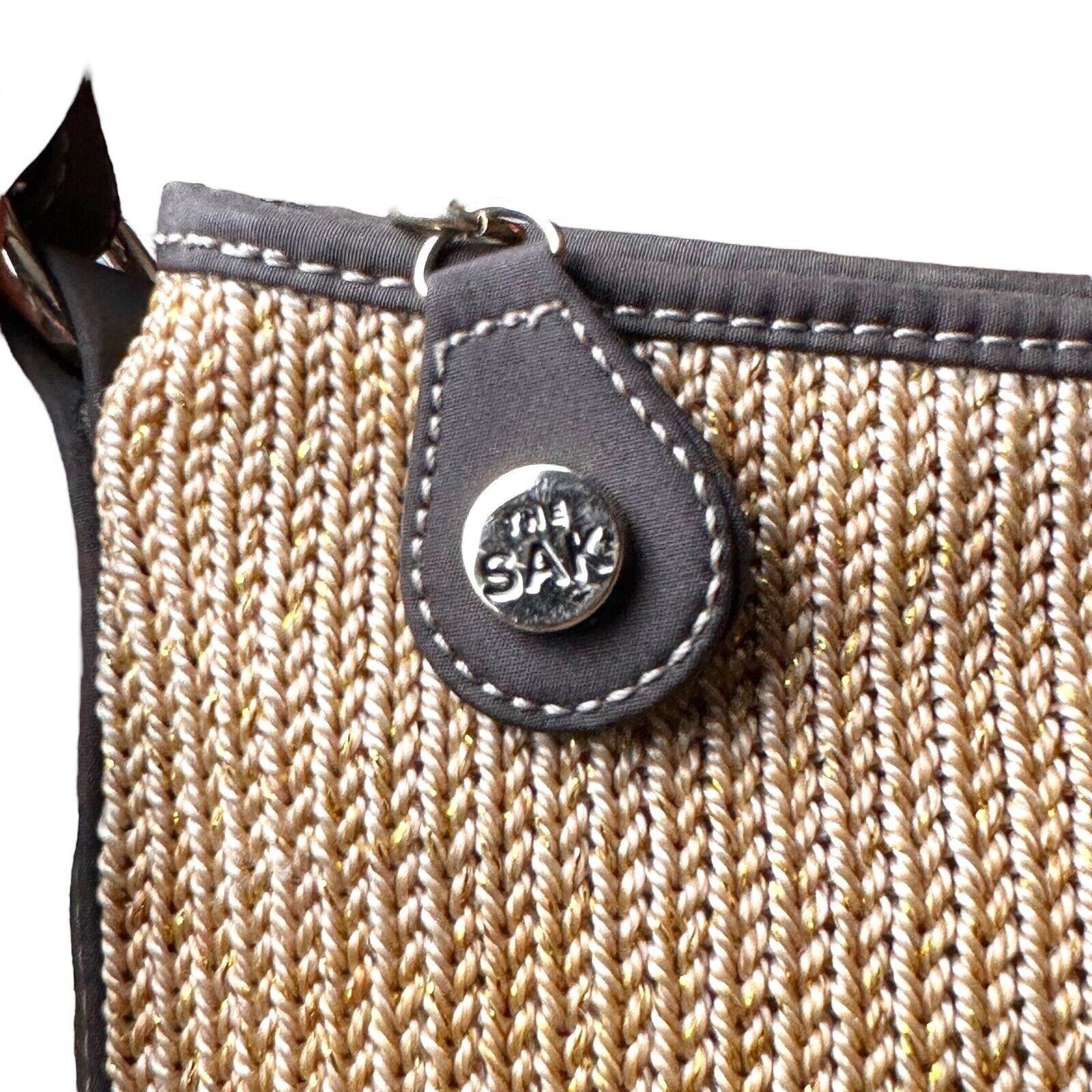 The Sak The Sak Original Taupe Woven Knit Leather Strap Shoulder Bag Size ONE SIZE - 5 Thumbnail