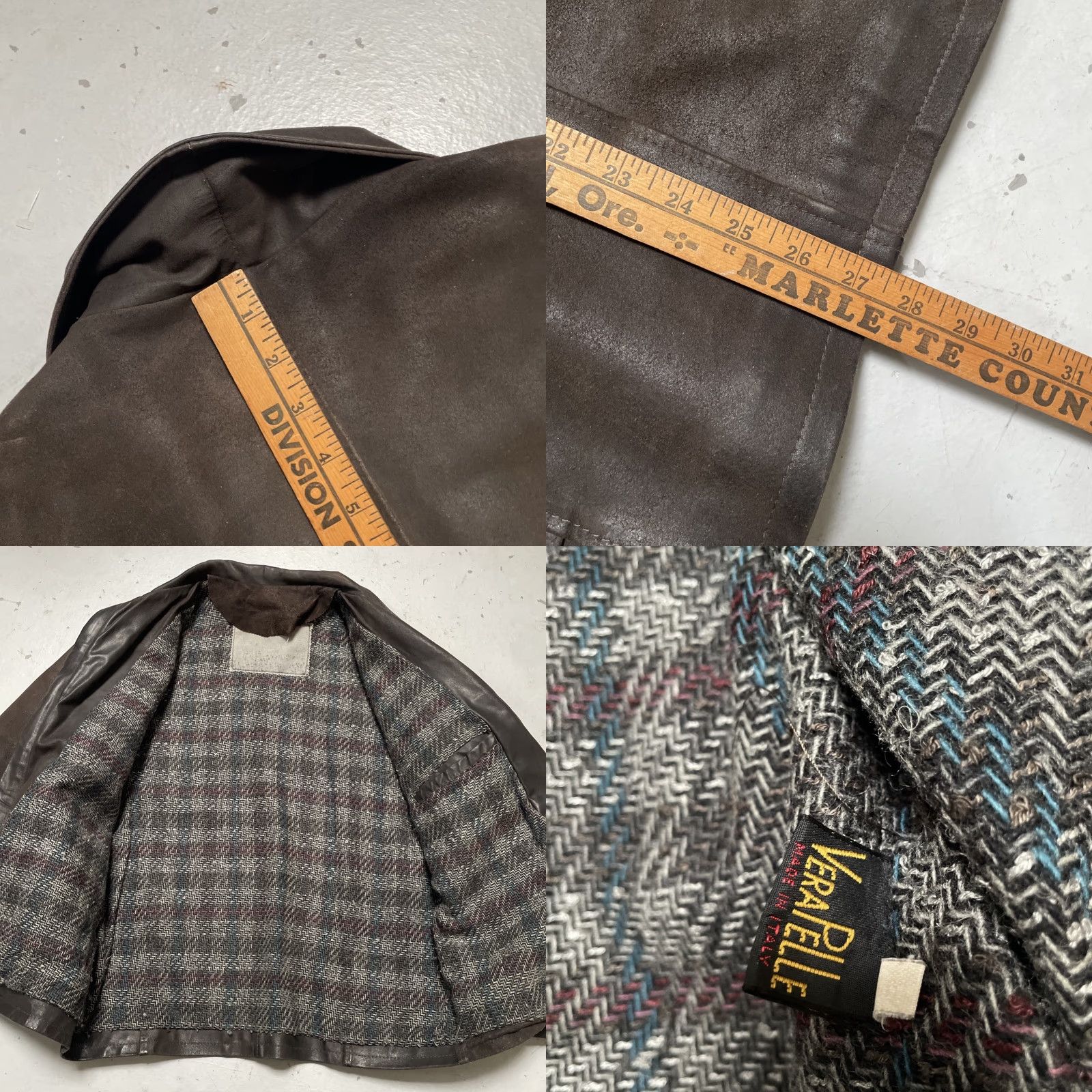 Vintage Vintage Vera Pelle Brown Leather Buckle Back Cinch Jacket S Italy Leather Motorcycle Jacket 90s 80s Unbranded Unisex Mens Womens Bags Attachments Size US S / EU 44-46 / 1 - 9 Thumbnail
