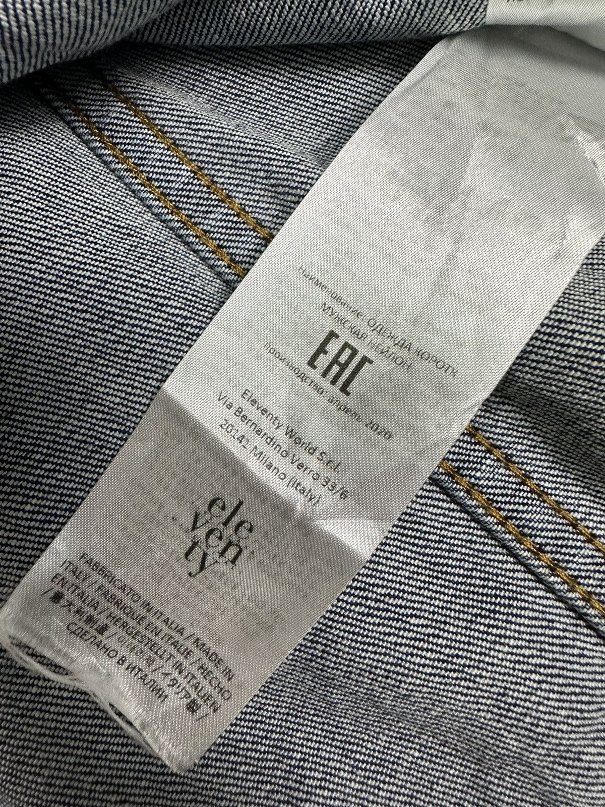 Eleventy Eleventy Denim Hoodie Made In Italy Jacket Z210 Size US L / EU 52-54 / 3 - 15 Thumbnail