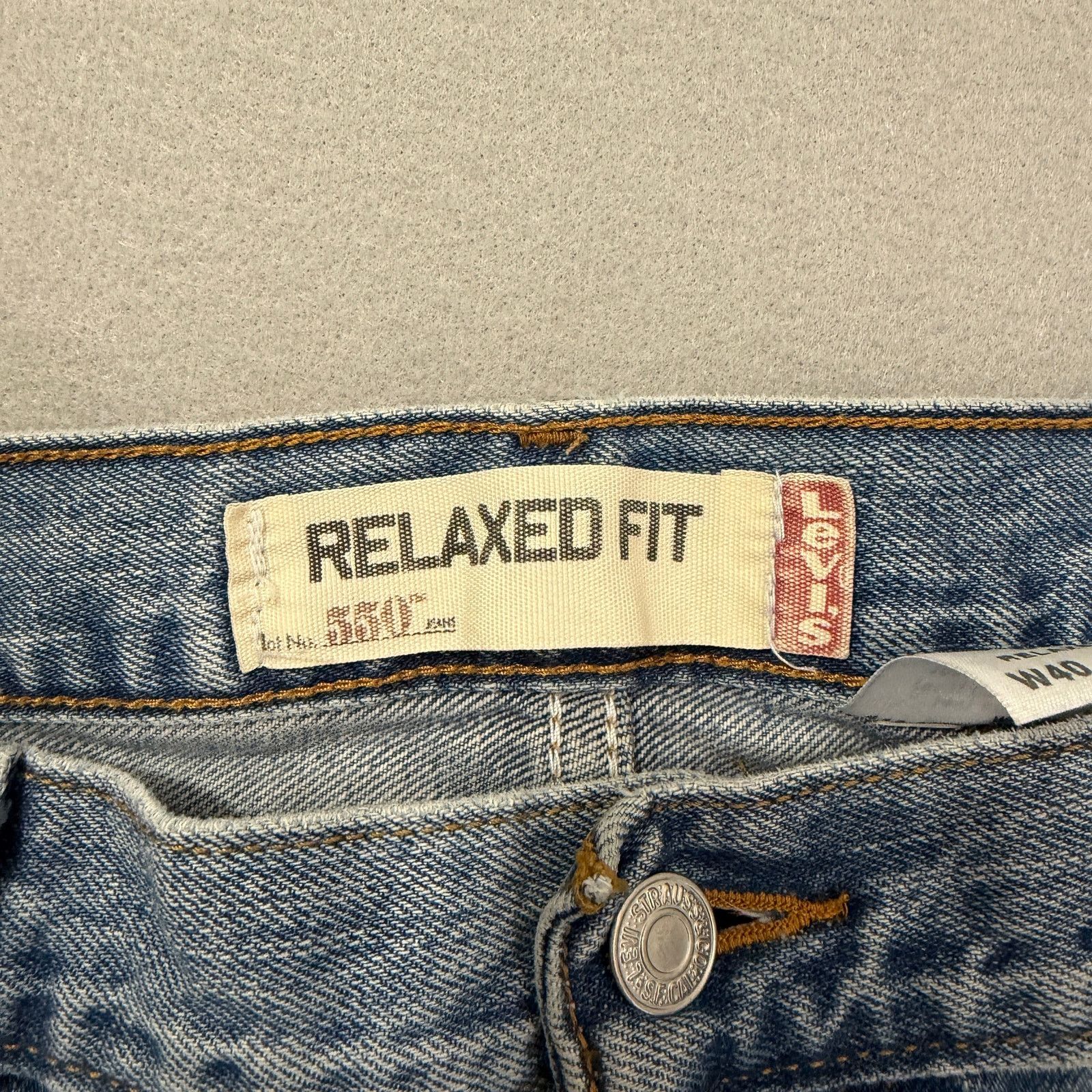 Levi's Vintage Levis 550 Relaxed Fit Jeans Men's 40x32 Blue Denim Size US 40 / EU 56 - 3 Thumbnail