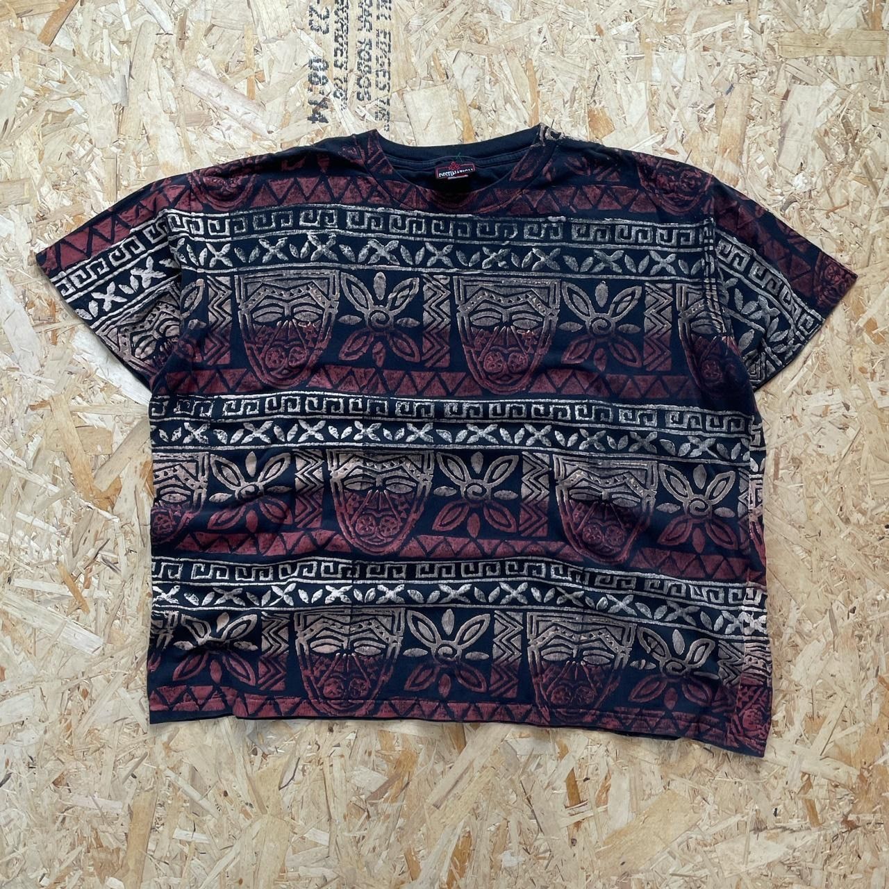 Vintage Vintage 90s Single Stitch AOP T Shirt Size US XXL / EU 58 / 5 - 1 Thumbnail