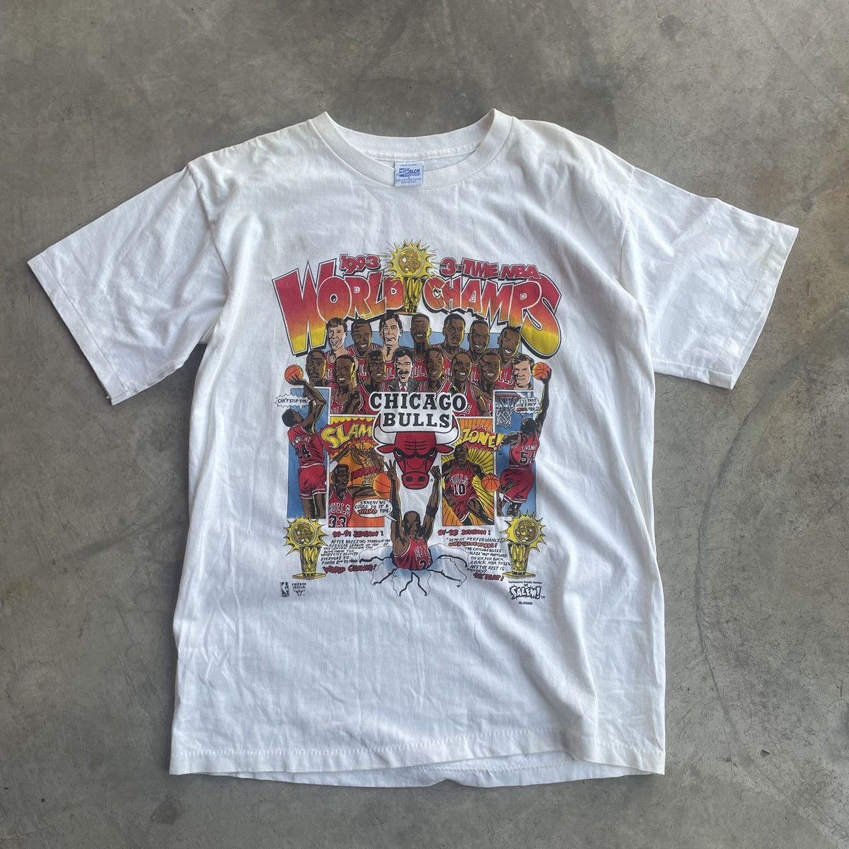 Salem Sportswear Vintage Chicago Bulls Cartoon Tee Size US L / EU 52-54 / 3 - 2 Thumbnail