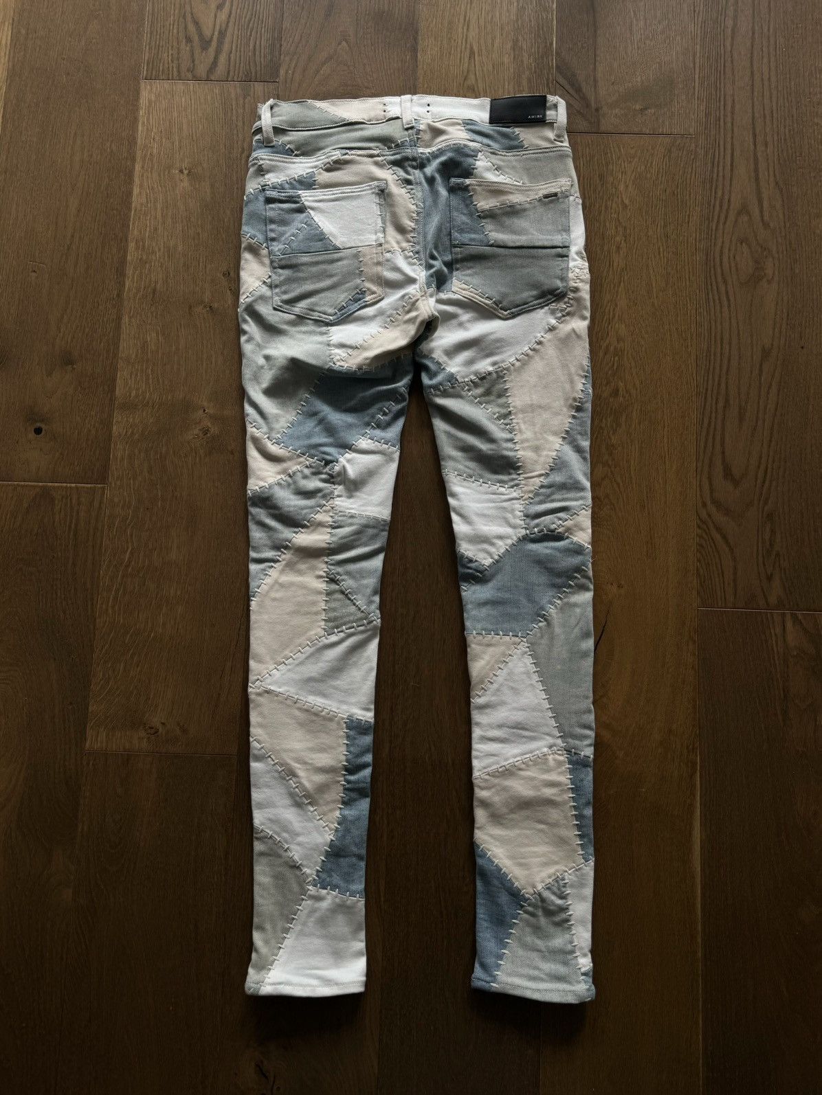 Amiri Amiri Jeans Patchwork Stitched Skinny Denim Size US 32 / EU 48 - 10 Thumbnail