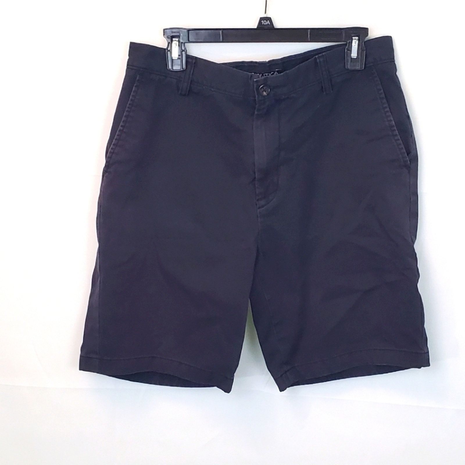 Nautica Nautica Dark Navy Blue Cotton Shorts ~ Outdoors Casual Yard Size US 32 / EU 48 - 1 Thumbnail