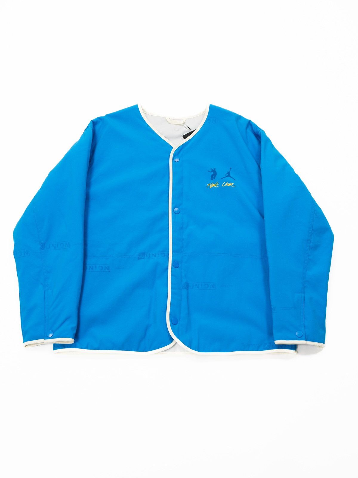 image of Jordan X Union Reversible Bomber Jacket in Blue, Men's (Size XL)