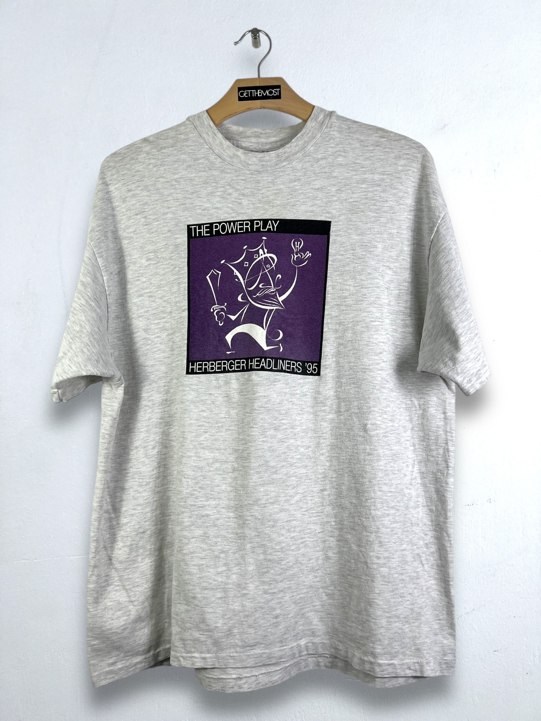 Vintage No.5134 Vintage 90s The Power Play Promo Graphic Tee (XL) Size US XL / EU 56 / 4 - 1 Thumbnail