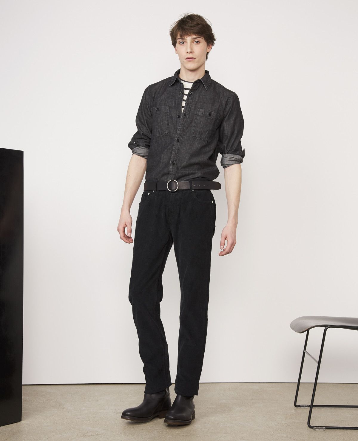 Officine Generale Coveted Rare $300 OFFICINE GENERALE Leather Belt Size ONE SIZE - 3 Thumbnail