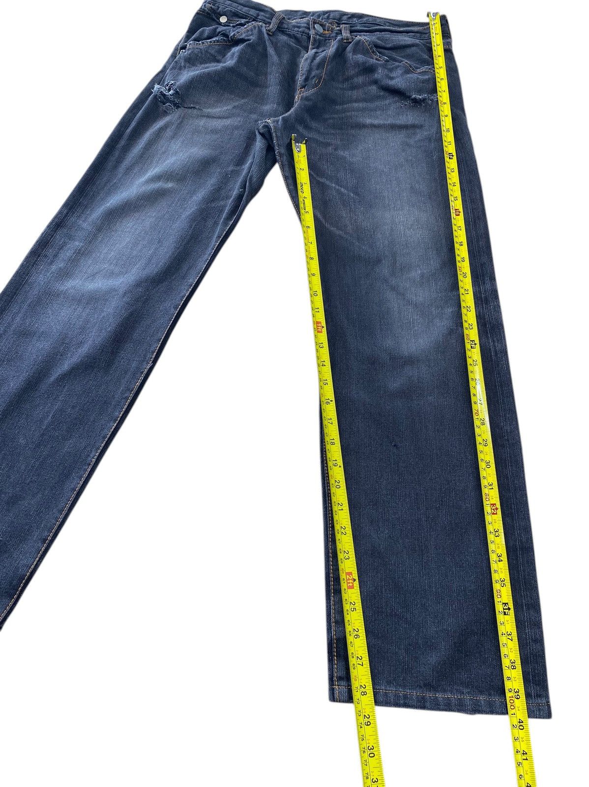 Takeo Kikuchi Takeo Kikuci Blue Wash Style Straight Leg Jeans Size US 32 / EU 48 - 8 Thumbnail
