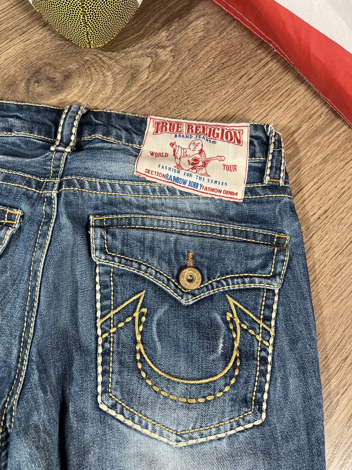 True Religion Vintage True Religion Rainbow Bobby Denim Pants Size US 31 - 15 Thumbnail