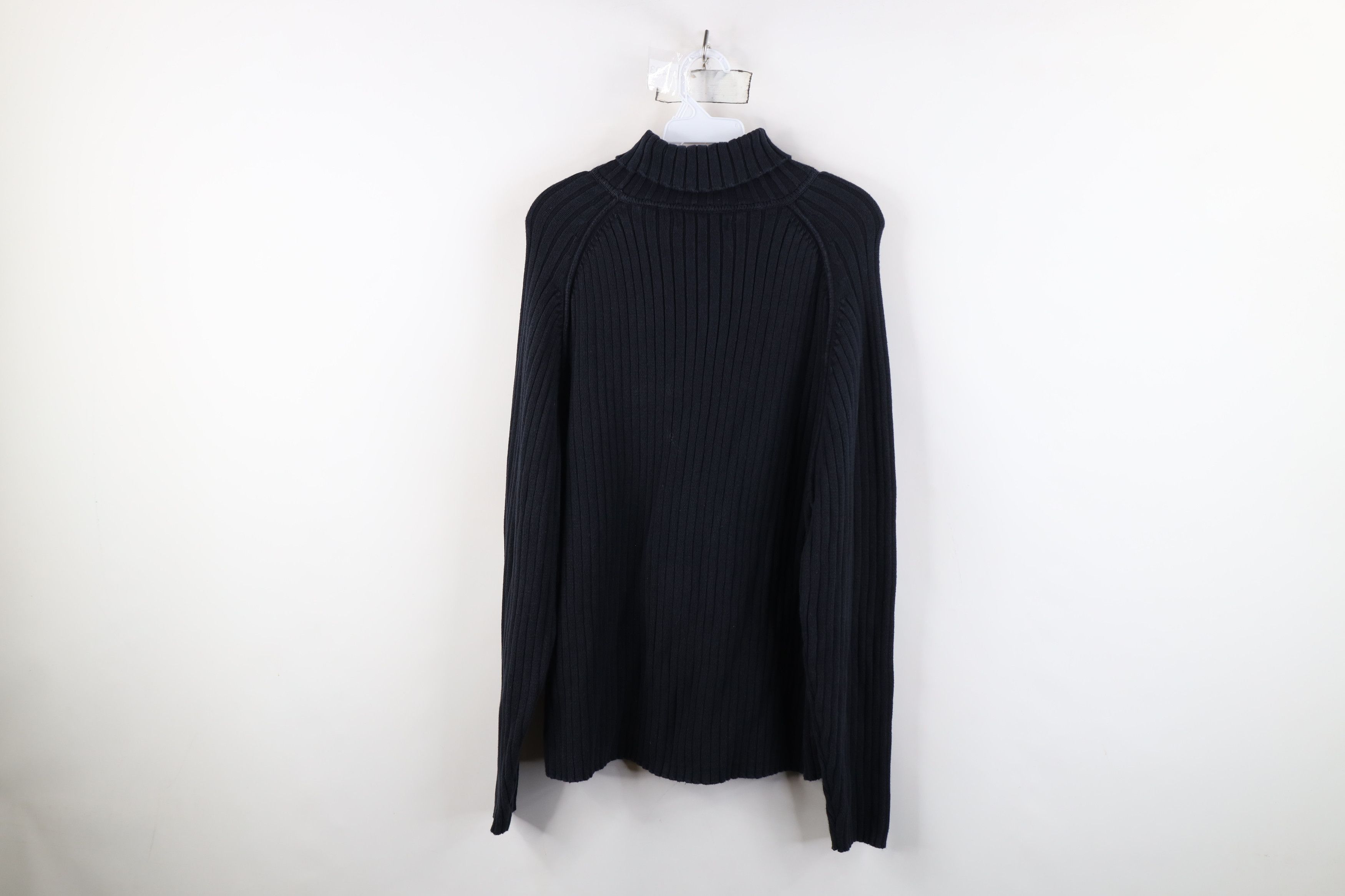 Vintage Vintage 90s Streetwear Chunky Ribbed Knit Turtleneck Sweater Size L / US 10 / IT 46 - 8 Thumbnail