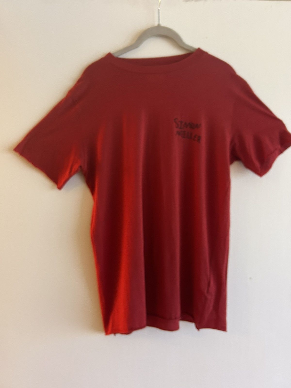 Simon Miller SIMON MILLER Logo Embroidered Cotton and Silk-Blend T-Shirt Size US S / EU 44-46 / 1 - 2 Thumbnail