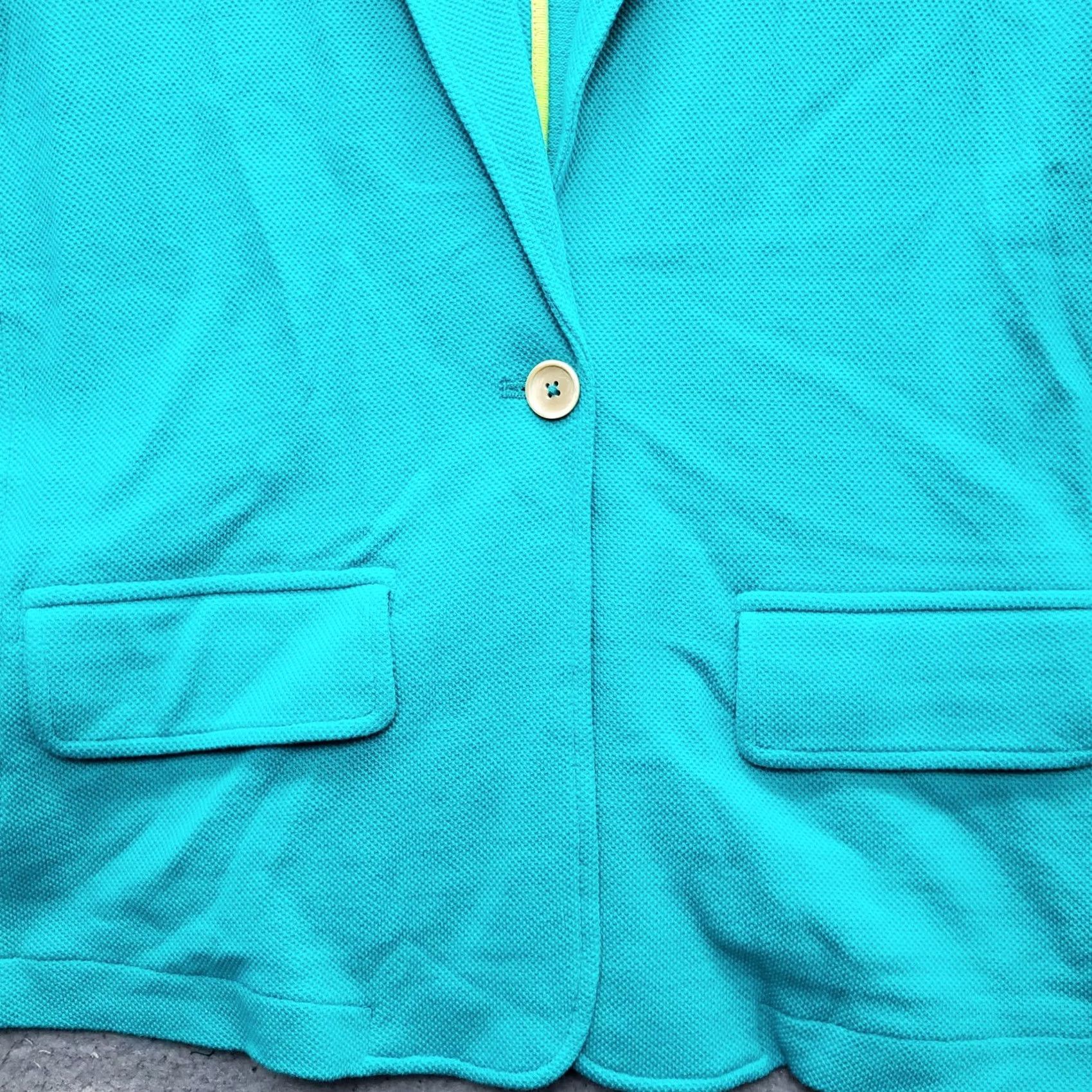 Lord & Taylor LORD & TAYLOR Blazer Jacket Womens M Blue Single Breasted Notch Lapel 1 Button Blazer Womens Size M Blue - NWT Size M / US 6-8 / IT 42-44 - 7 Thumbnail