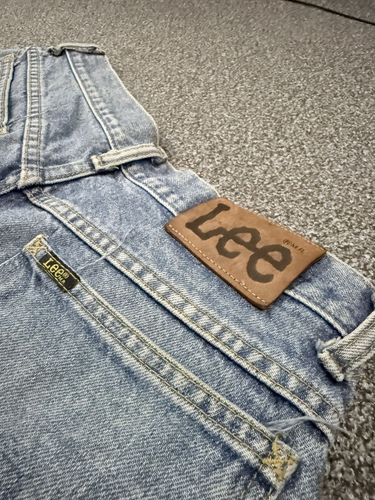 Lee × Number (N)ine Vintage 90s Acid Wash Lee Edwin Relaxed Fit Distressed Denim Size US 32 / EU 48 - 8 Thumbnail