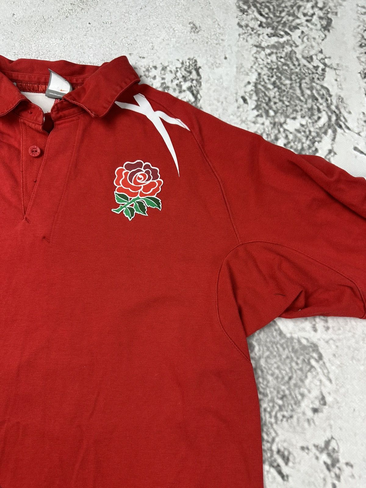 Nike Vintage Nike England Rugby Shirt World Cup Winner Red Y2K Size US L / EU 52-54 / 3 - 5 Thumbnail
