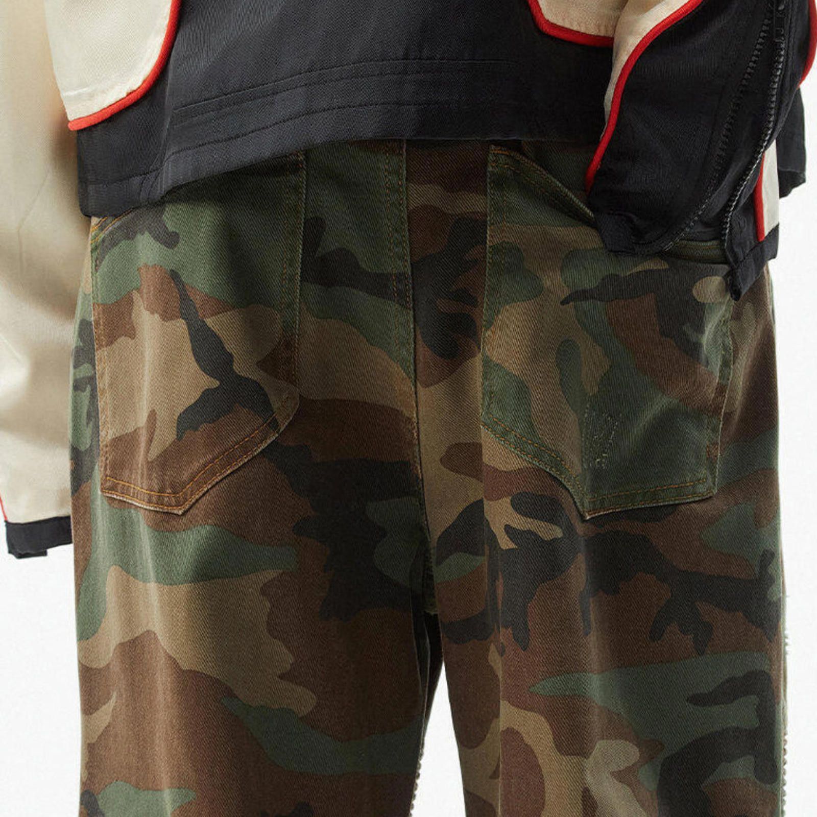Vintage Combat Ribbed Camo Denim Jeans Size US 32 / EU 48 - 8 Thumbnail