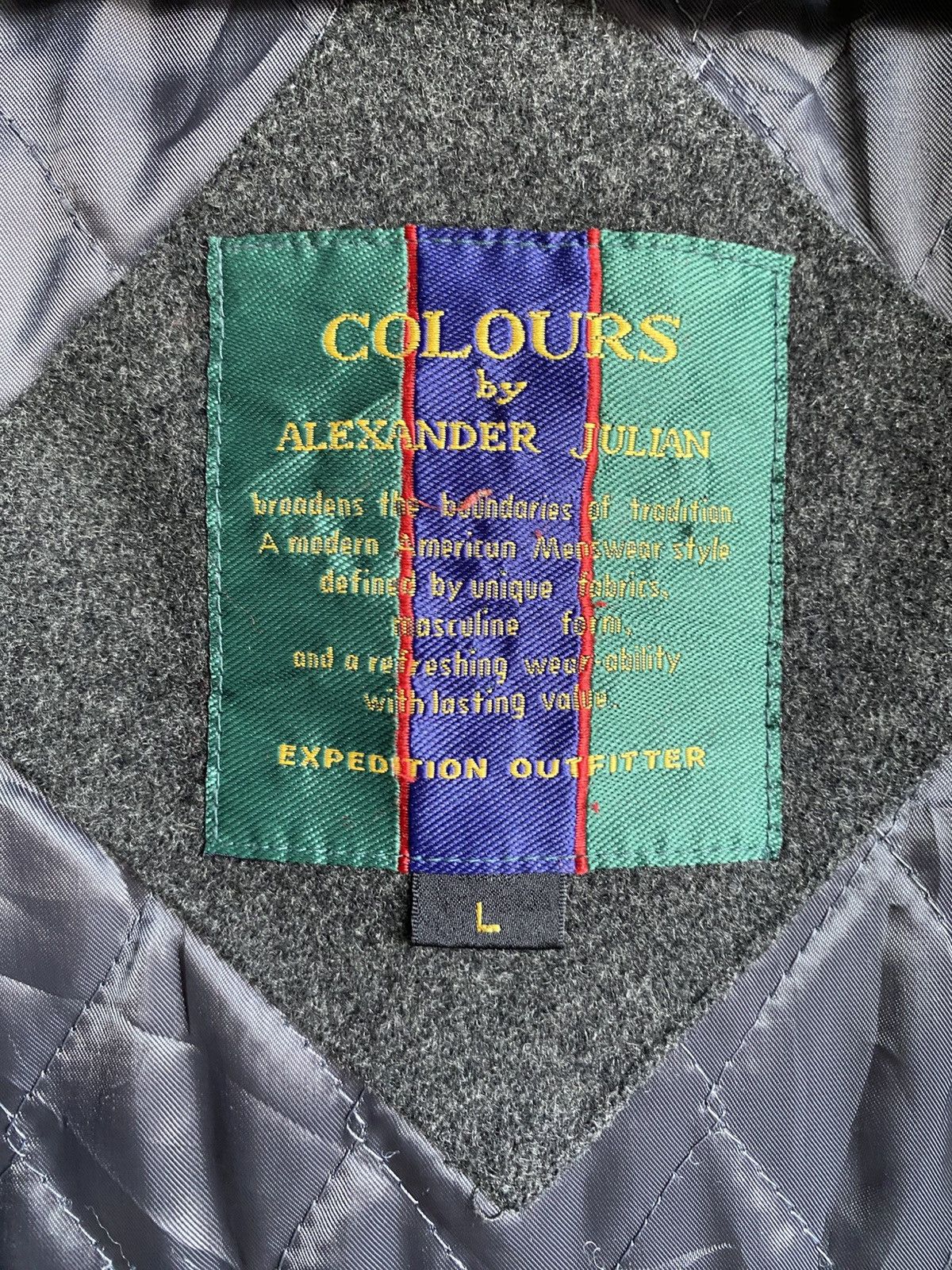 Colours Vintage Alexander Julian Wool Cashmere Double-Breasted Coat Size US L / EU 52-54 / 3 - 8 Thumbnail