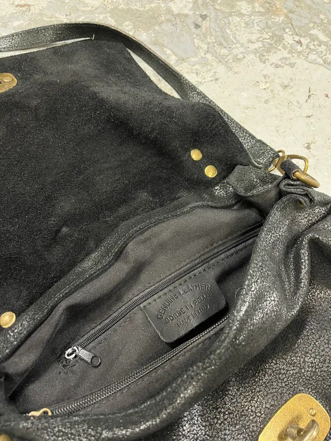 Miu Miu 2000s Miu Miu Black Archive Leather Crossbody Bag Size ONE SIZE - 9 Thumbnail