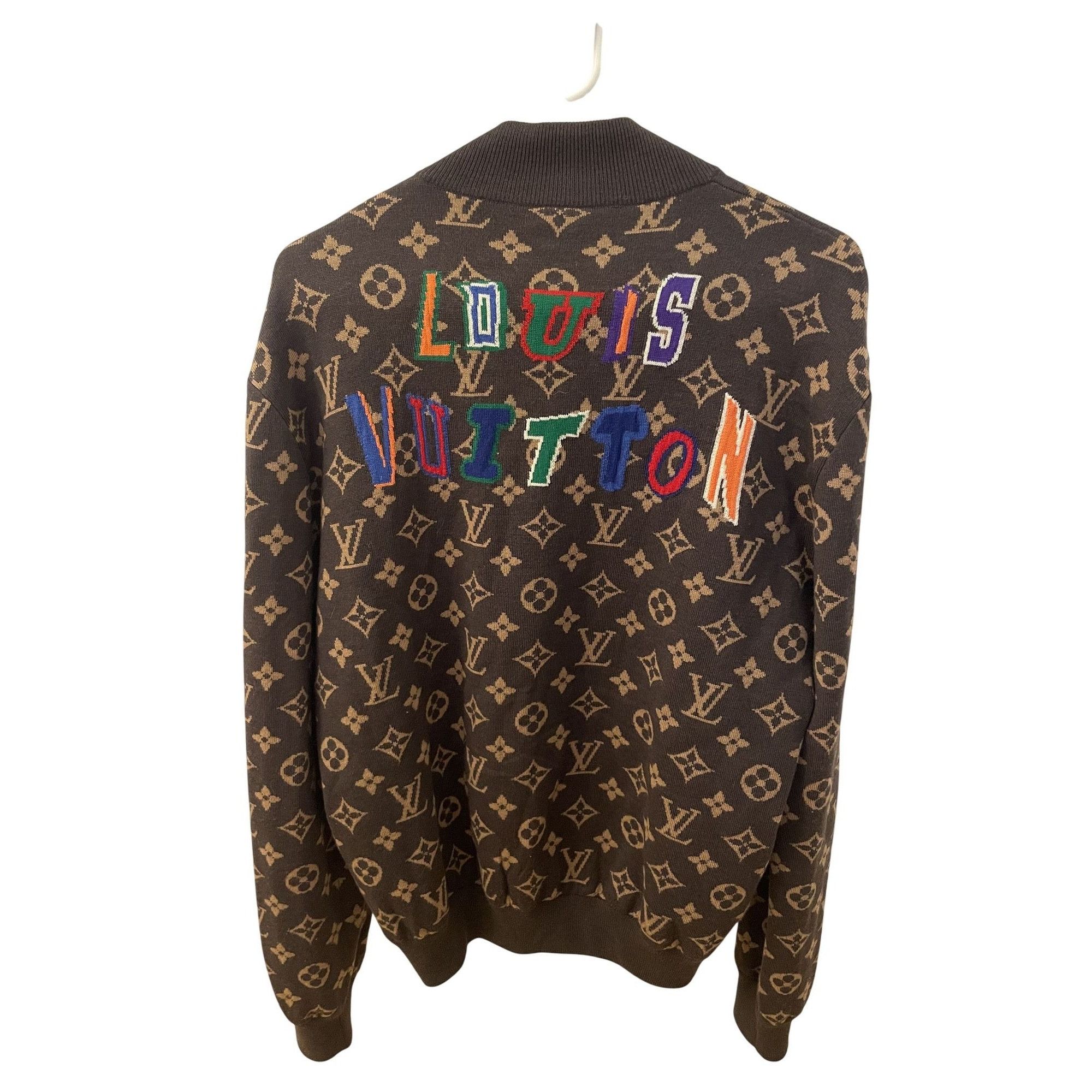 Louis Vuitton Louis Vuitton X NBA Monogram Wool Knit Jacket With Multicolo Size US S / EU 44-46 / 1 - 2 Thumbnail