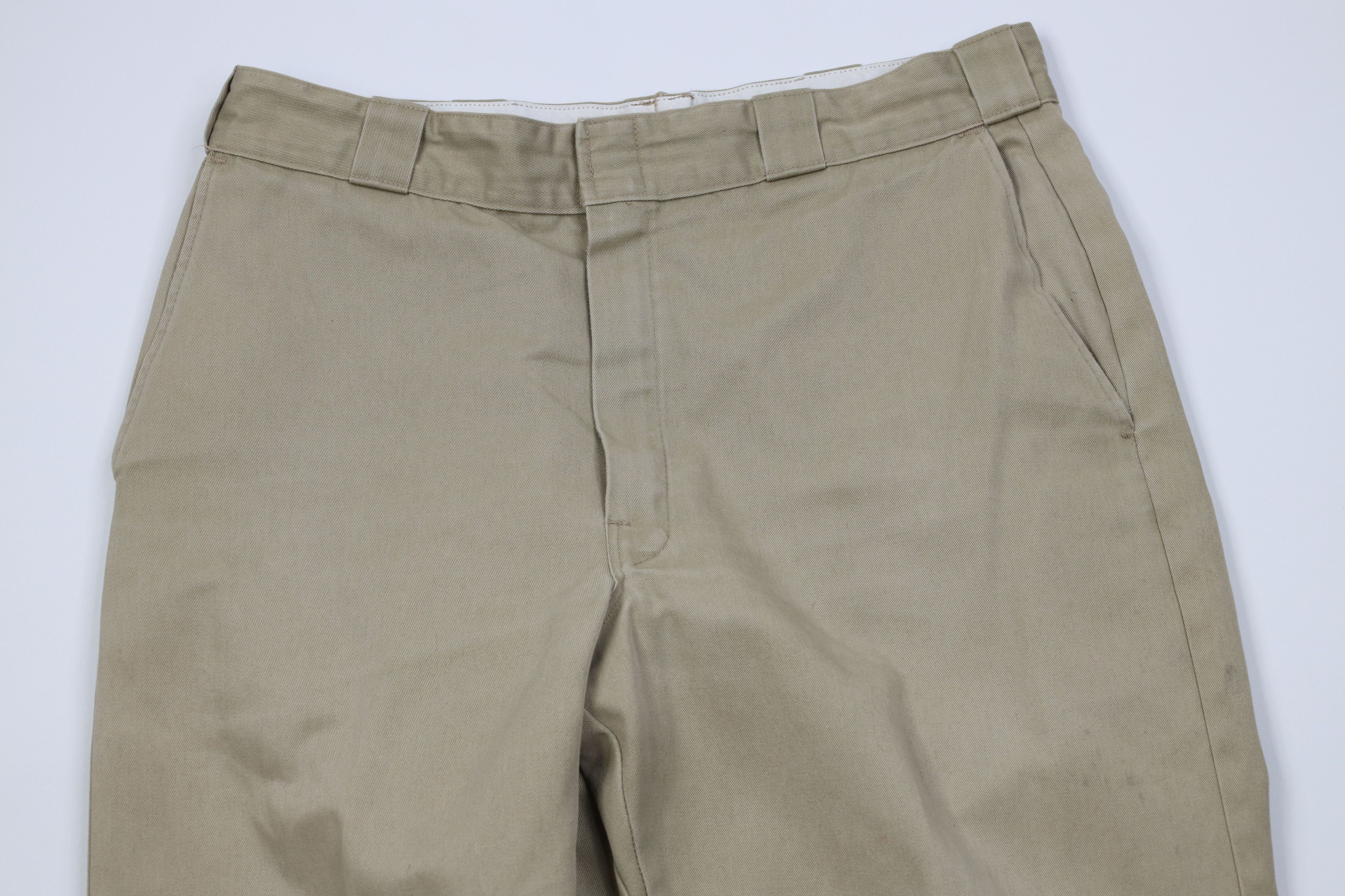 Dickies Vintage 90s Dickies Loose Fit Wide Leg Pants Beige USA Size US 34 / EU 50 - 2 Thumbnail