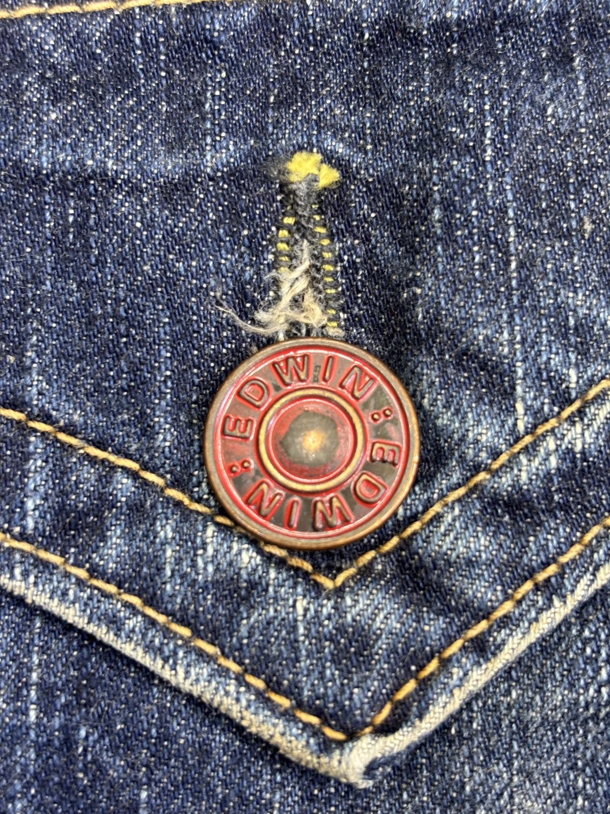 Edwin 💥Flare💥Archival Edwin 503 Full Fades Character Denim F845 Size US 34 / EU 50 - 13 Thumbnail