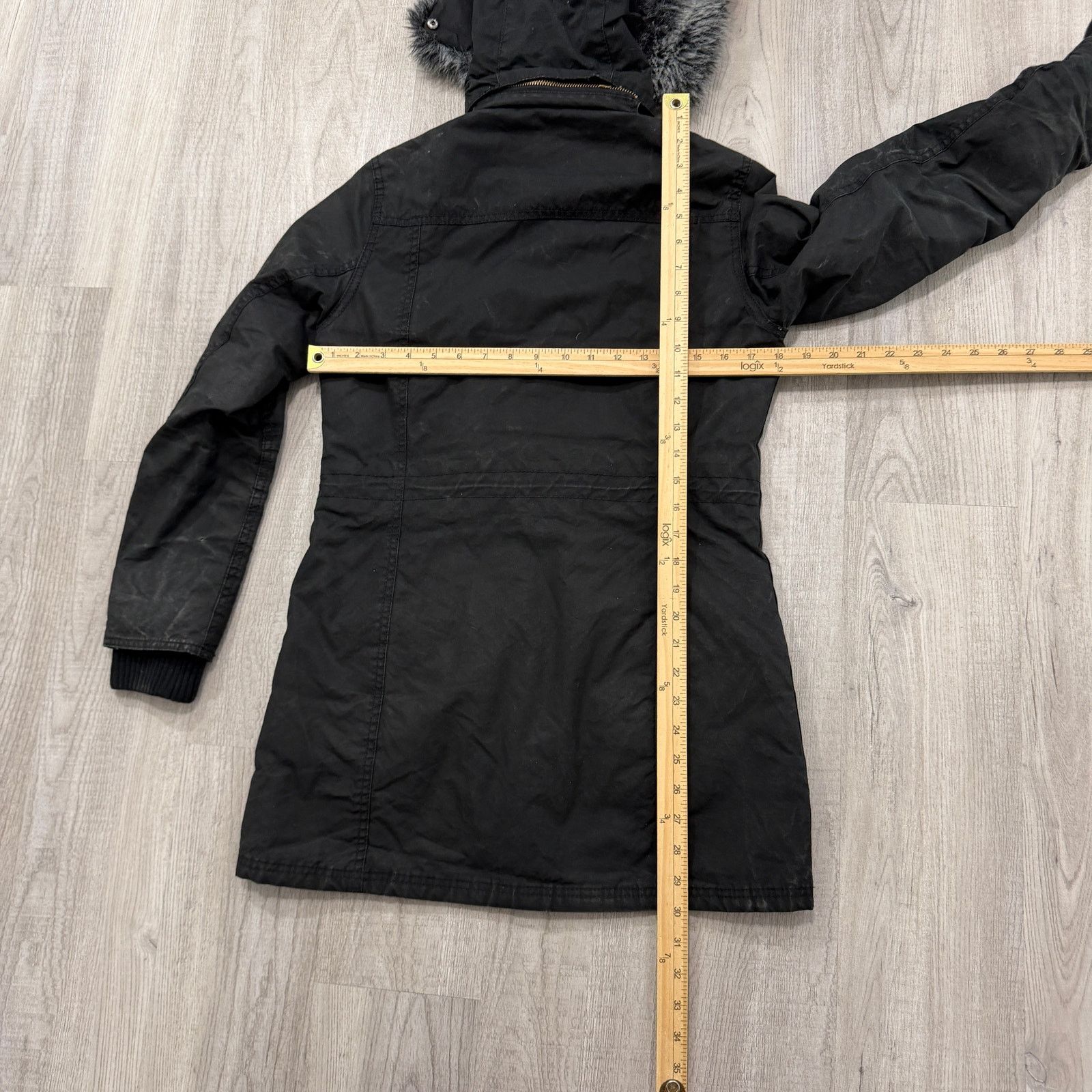 Barbour Barbour Brenin Parka Jacket Women's 8 Black Hooded Wax Size M / US 6-8 / IT 42-44 - 15 Thumbnail